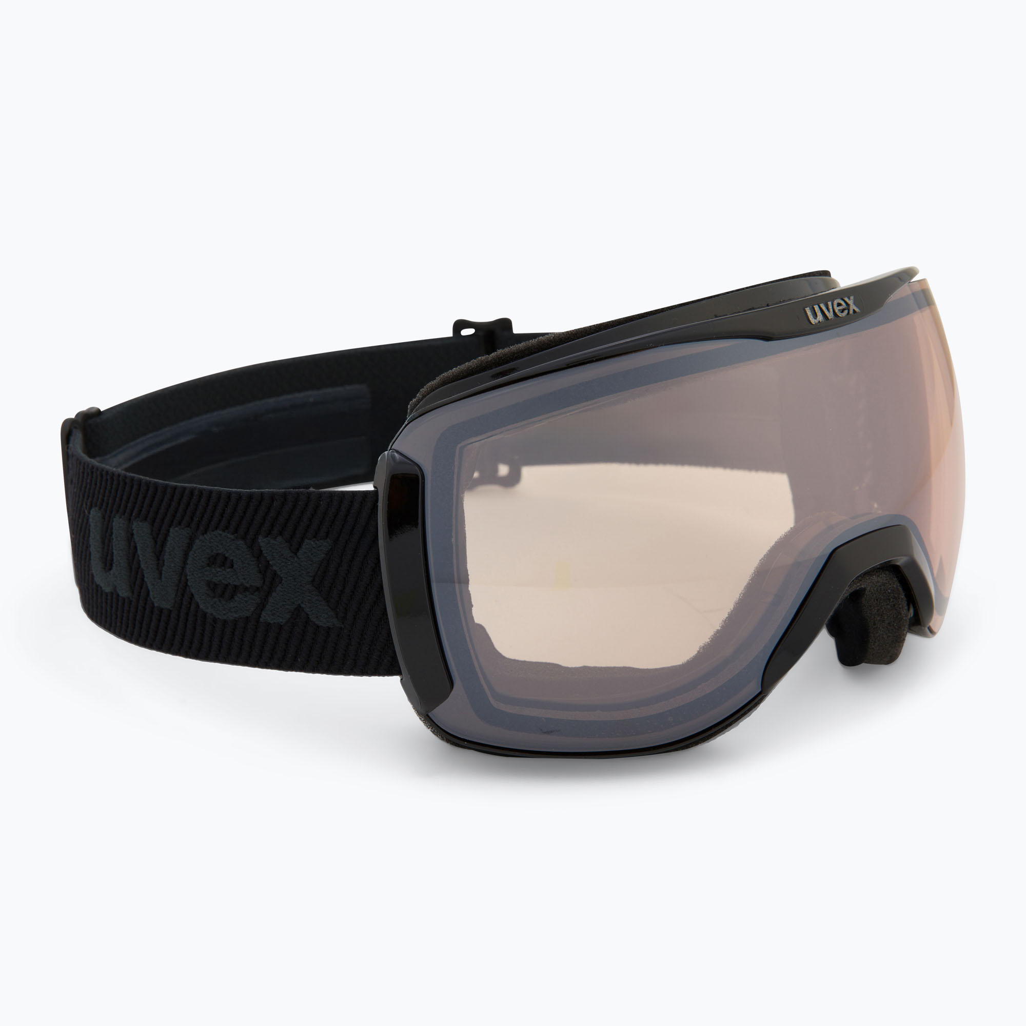 Occhiali da sci UVEX Downhill 2100 V nero lucido/argento specchiato chiaro (Downhill 2100 V 55/0/391/2231)
