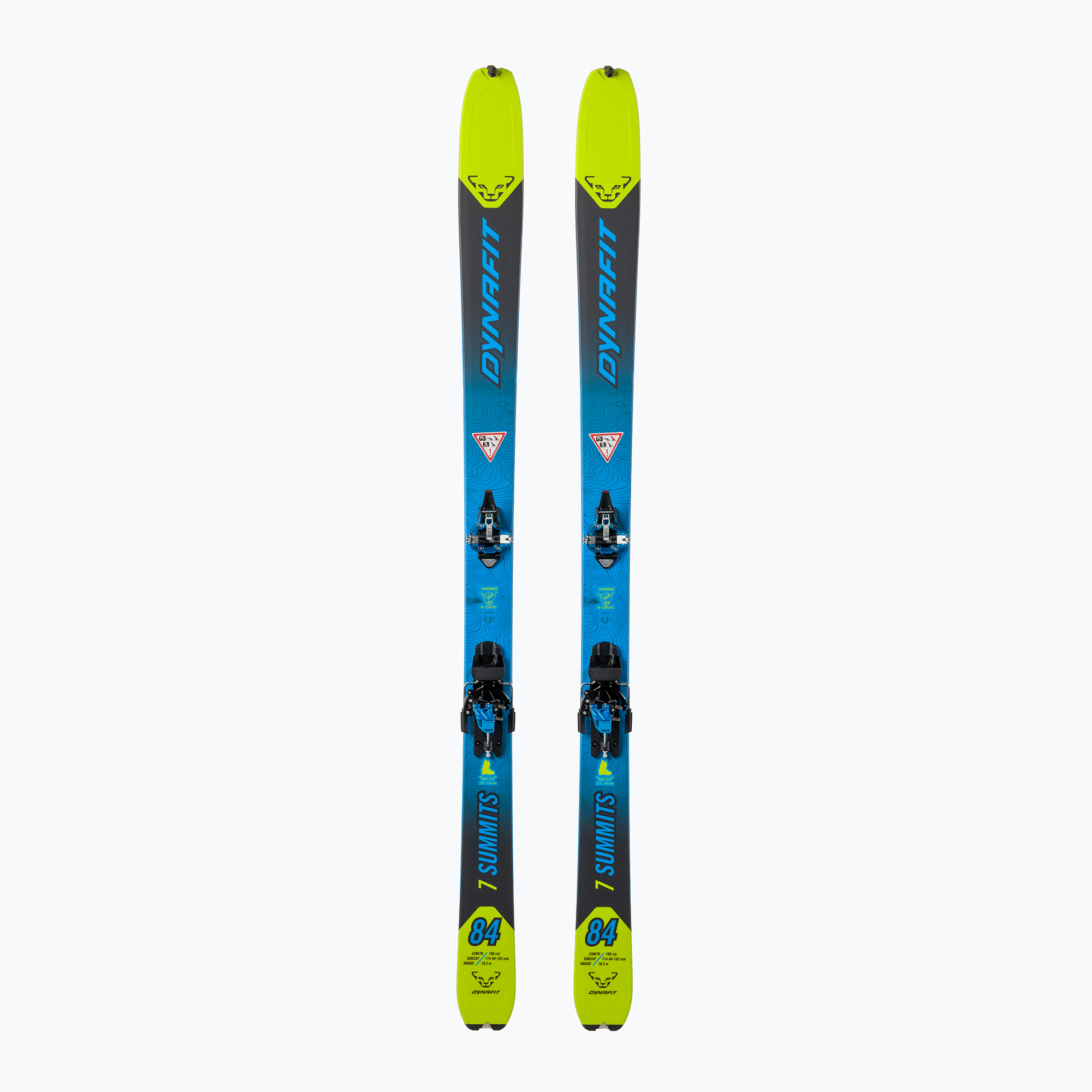 DYNAFIT Set da sci Seven Summits+ da uomo giallo lime/nero