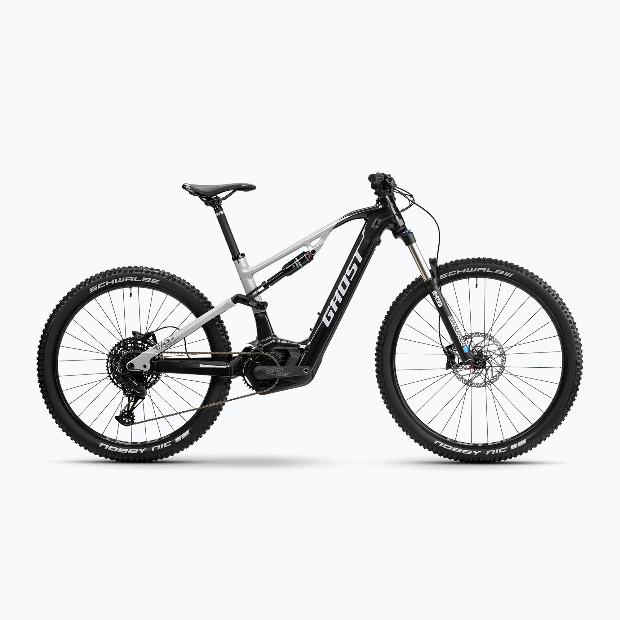 Bicicletta elettrica GHOST E-ASX 130 Universal 750 Wh met. antracite/grigio chiaro lucido/opaco