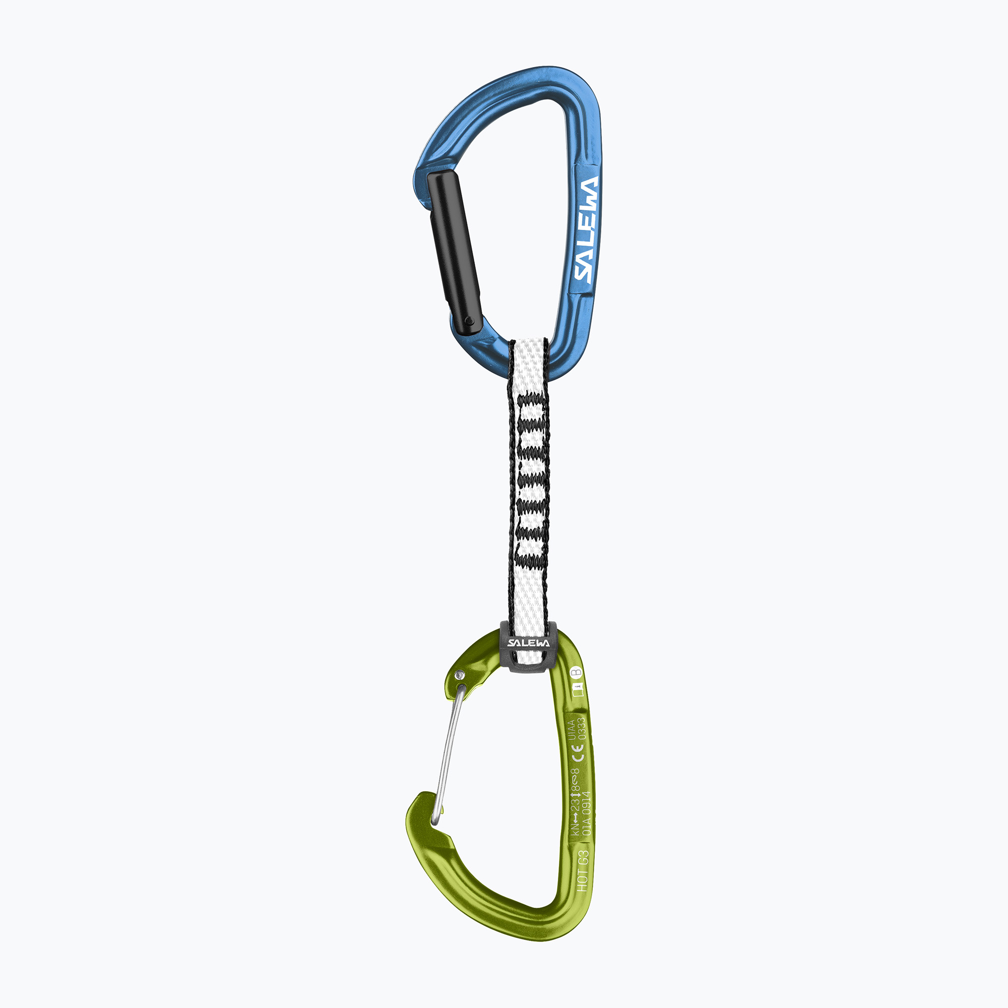 Salewa Expr Set Dyn Hot G3 Str/Wire blu/verde fluo climbing express (Expr Set Dyn Hot G3 Str/Wire 00-0000001726)