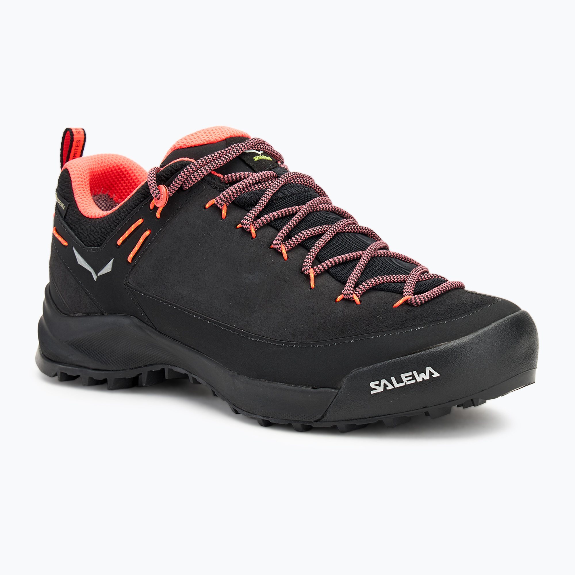Salewa Wildfire Leather GTX scarpe da trekking da donna nero/fluo coral (39 EU) (Wildfire Leather GTX 00-0000061417)