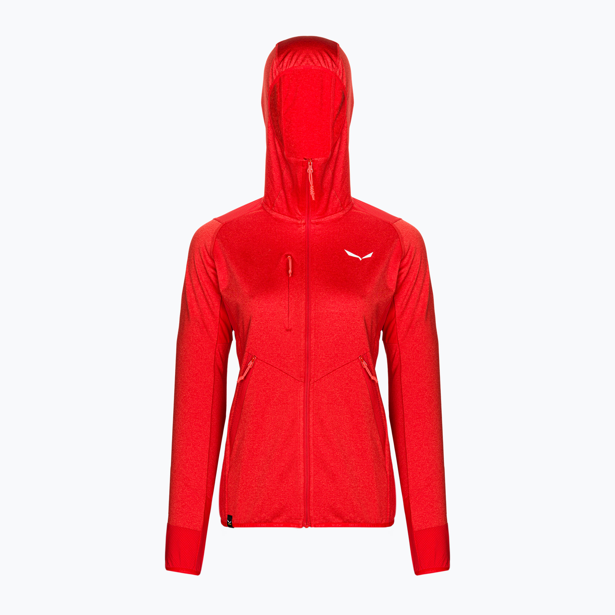 Felpa trekking Salewa donna Agner Hybrid PL/DST FZ Hoody flame melange (42/36) (Agner Hybrid PL/DST FZ Hoody 00-0000027372)