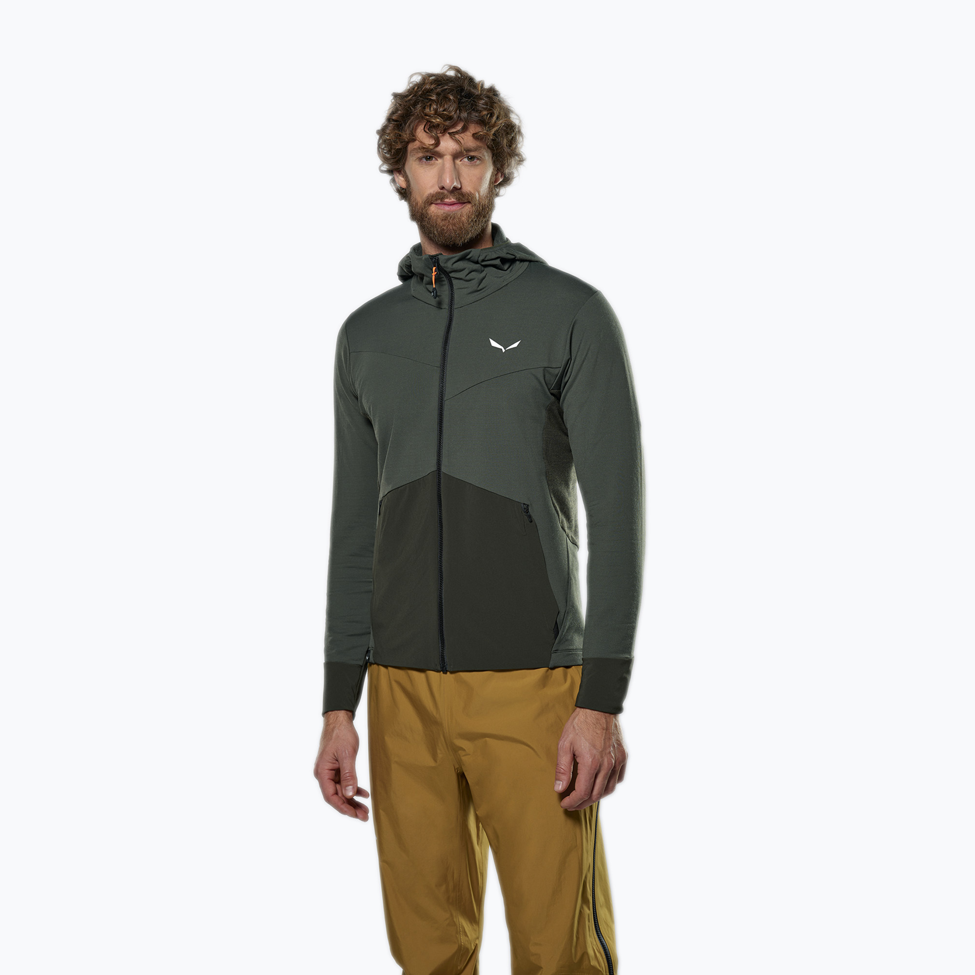 Felpa trekking Salewa da uomo Puez Am/Dst Hd oliva scuro (48/M) (Puez Am/Dst Hd 00-0000028845)