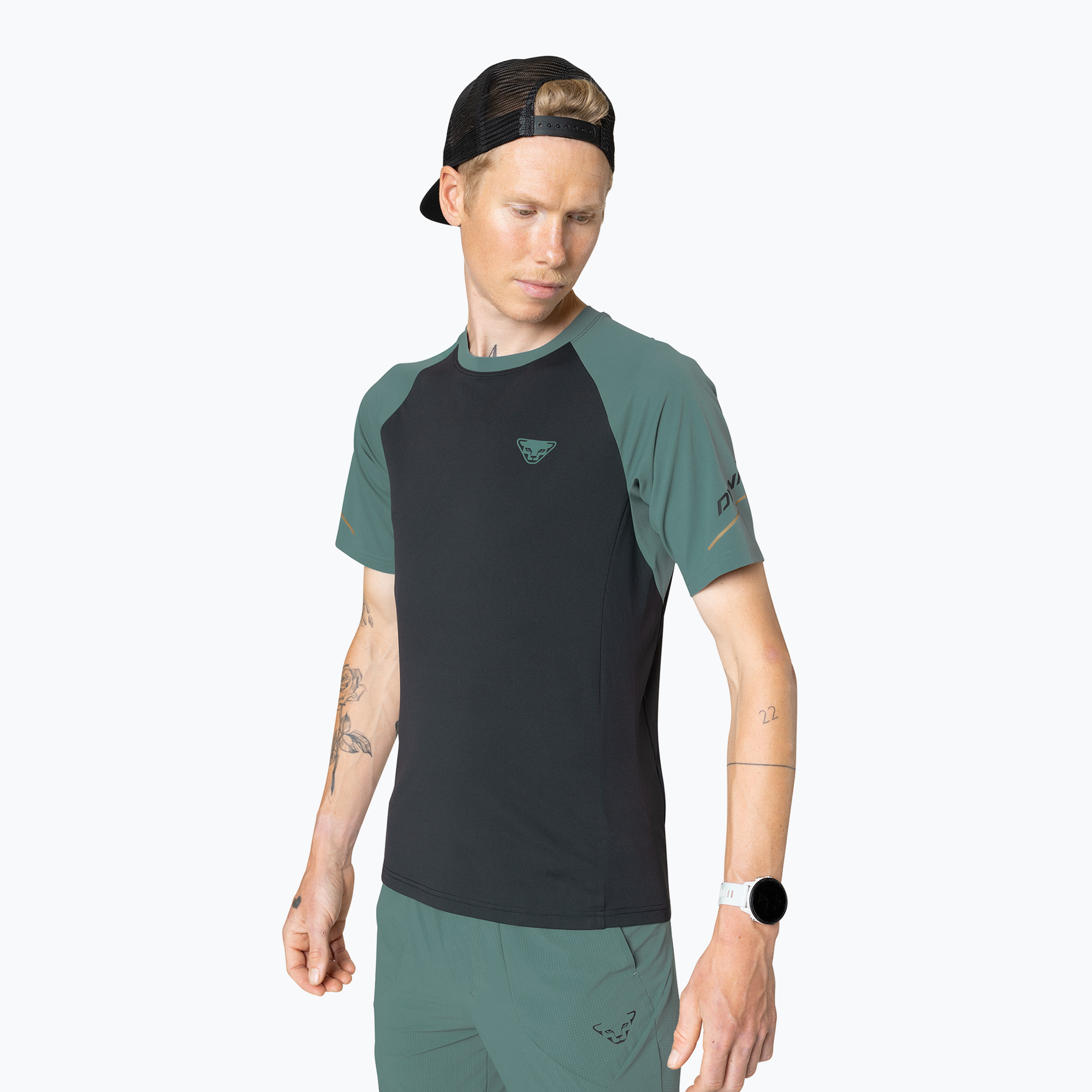 Camicia da corsa DYNAFIT Alpine Pro black out atlantic da uomo (L) (Alpine Pro 08-0000070964)