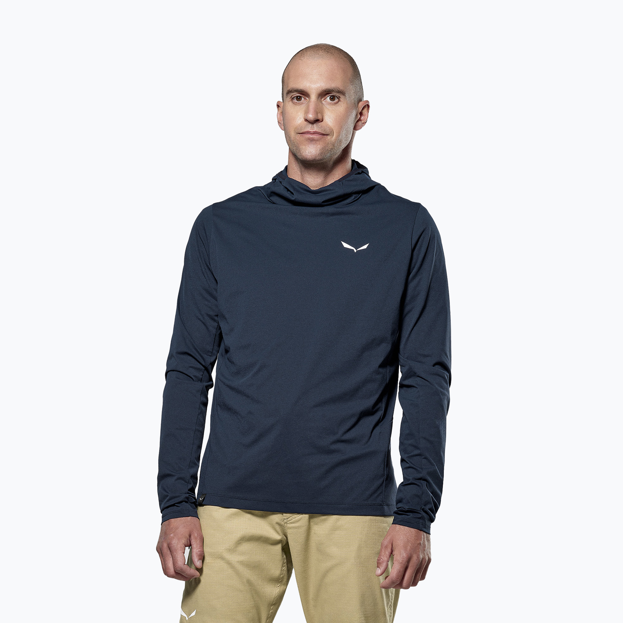 Felpa da trekking da uomo Salewa Puez Sun Hoodie navy blazer