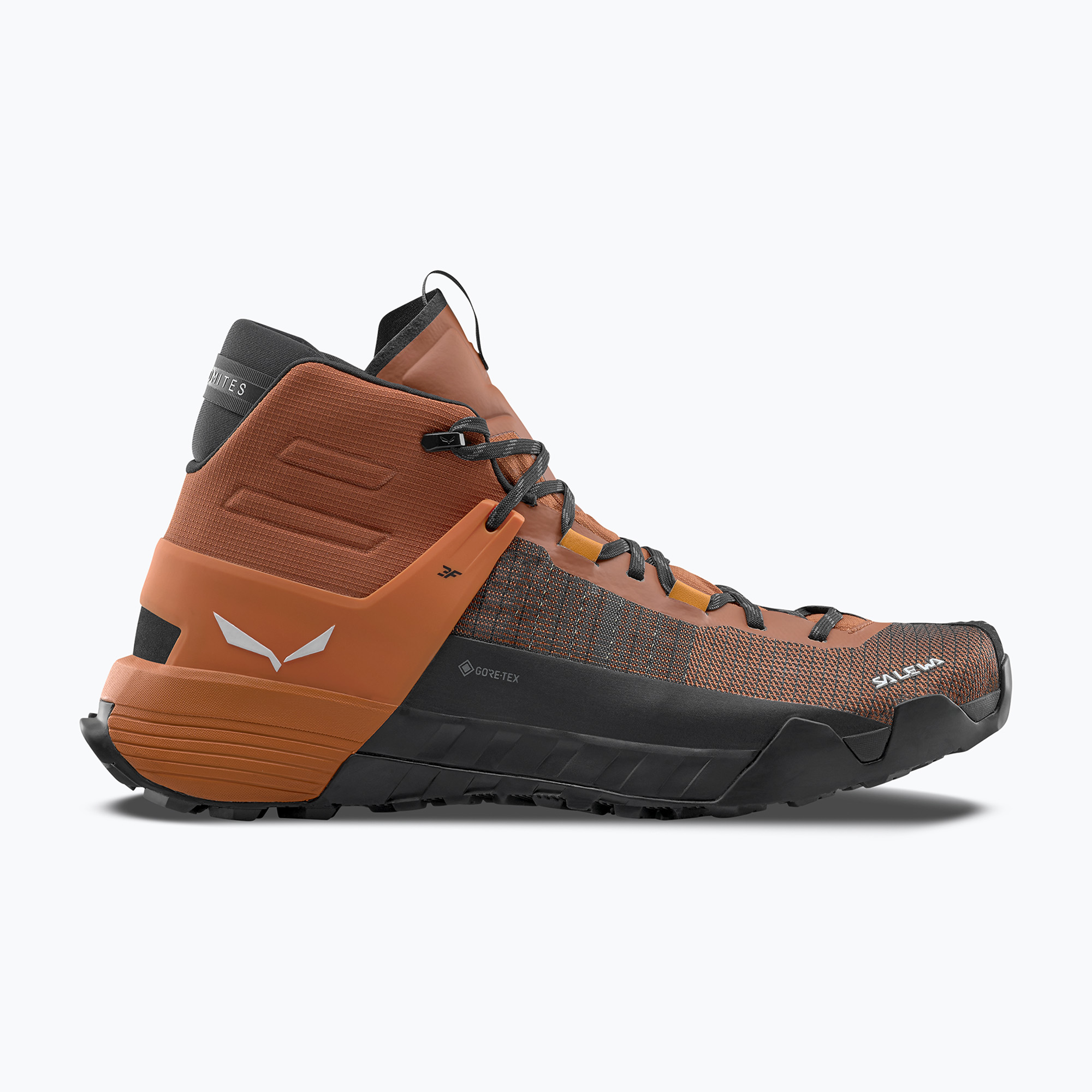 Scarpa da avvicinamento Salewa Wildfire Nxt Mid GTX da uomo, marrone bombay / tumerico (46 EU) (Wildfire Nxt Mid GTX 00-0000061453)