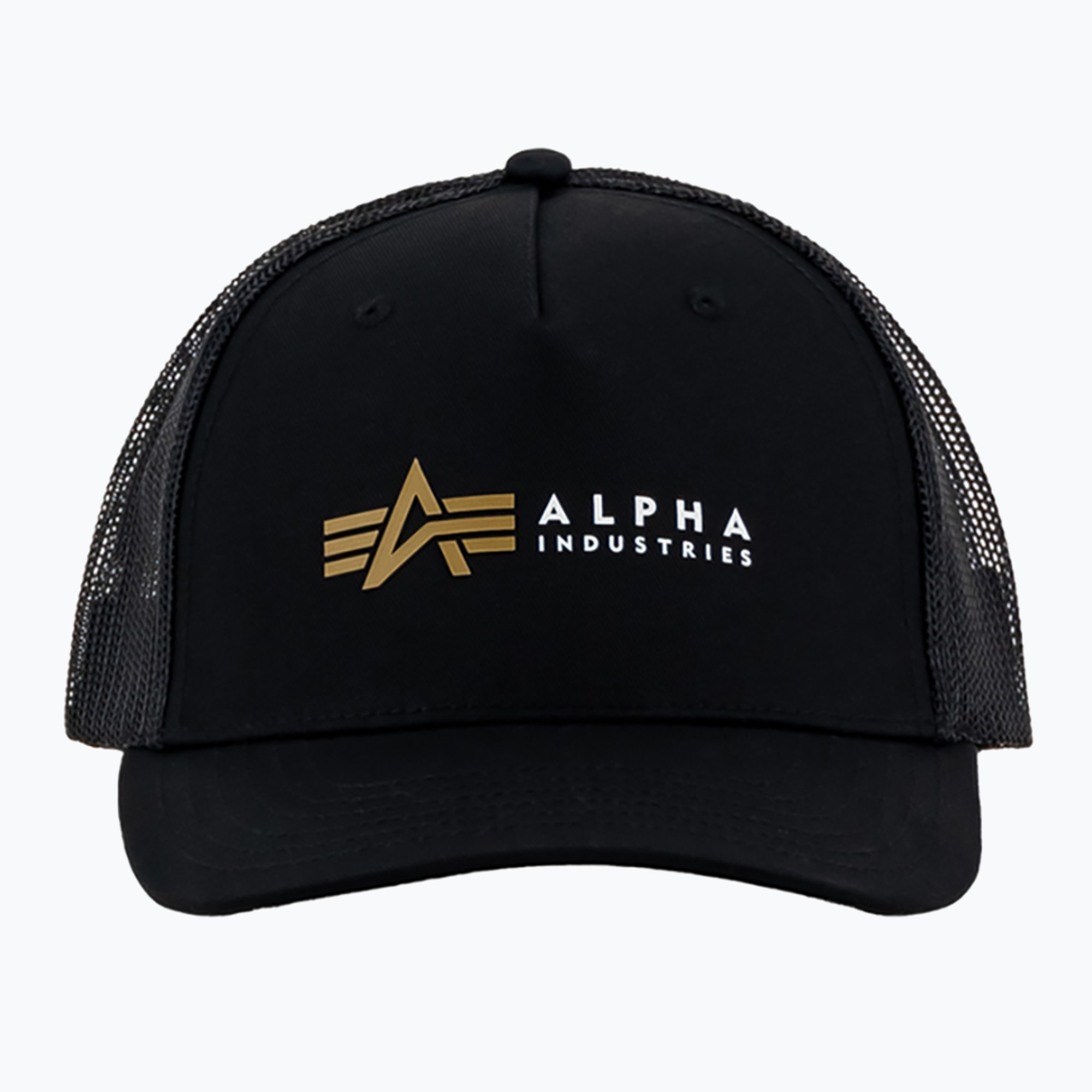 Cappello da baseball Alpha Industries Label Trucker nero da uomo (Label Trucker 106901)