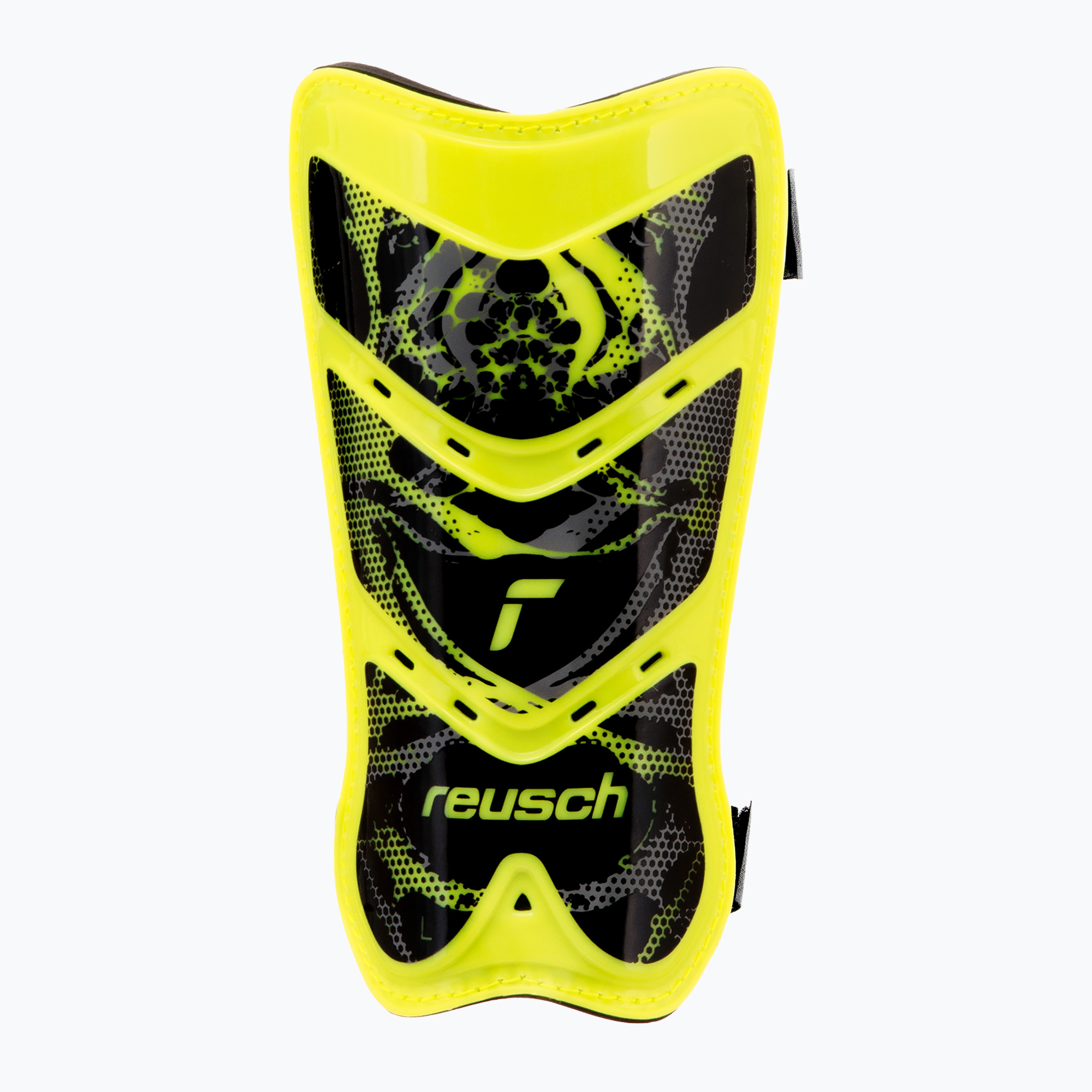 Reusch Shinguard Attrakt Lite parastinchi di sicurezza giallo/nero (M) (Shinguard Attrakt Lite 5377045-2700)