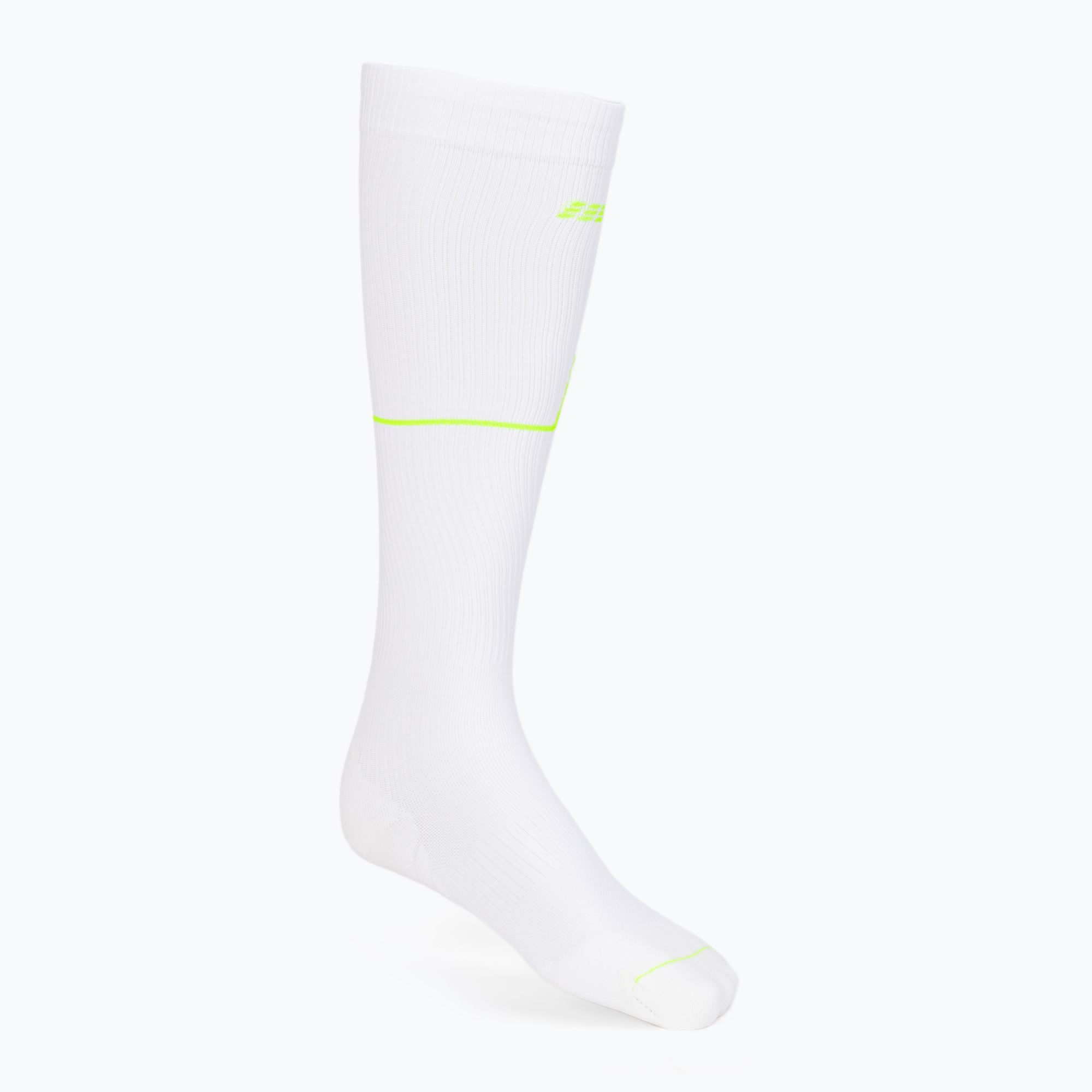 CEP Heartbeat calze da corsa a compressione da uomo, bianco WP30PC2