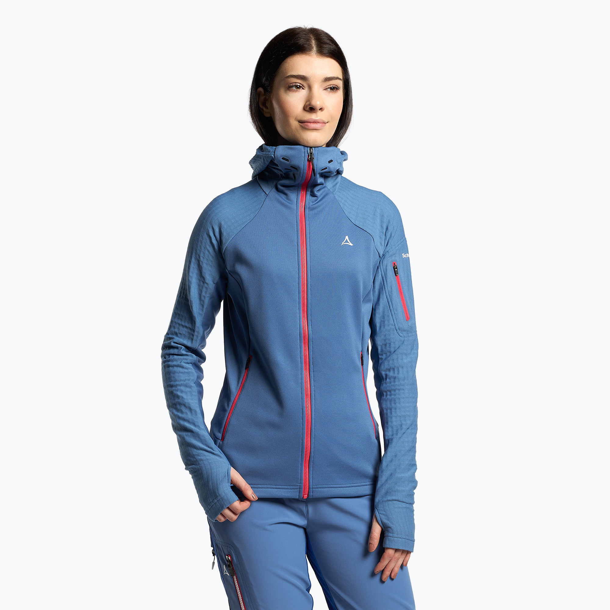 Felpa donna Schöffel Rotbach Hoody margherita blu (40) (Rotbach Hoody 20-13298/8575)