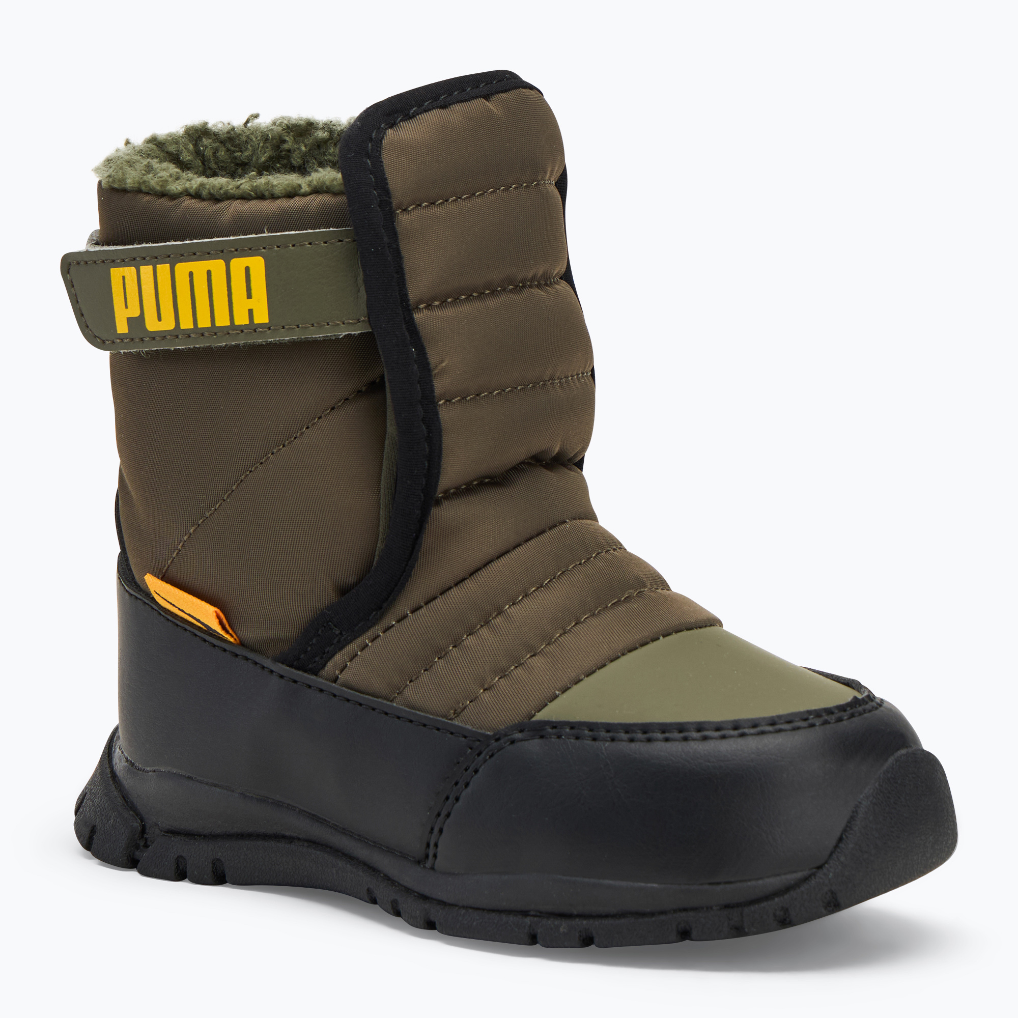 PUMA stivali da neve per bambini Nieve Boot WTR AC Inf foglia d'uva/ zafferano (22 EU) (Nieve Boot WTR AC Inf 380746 02)