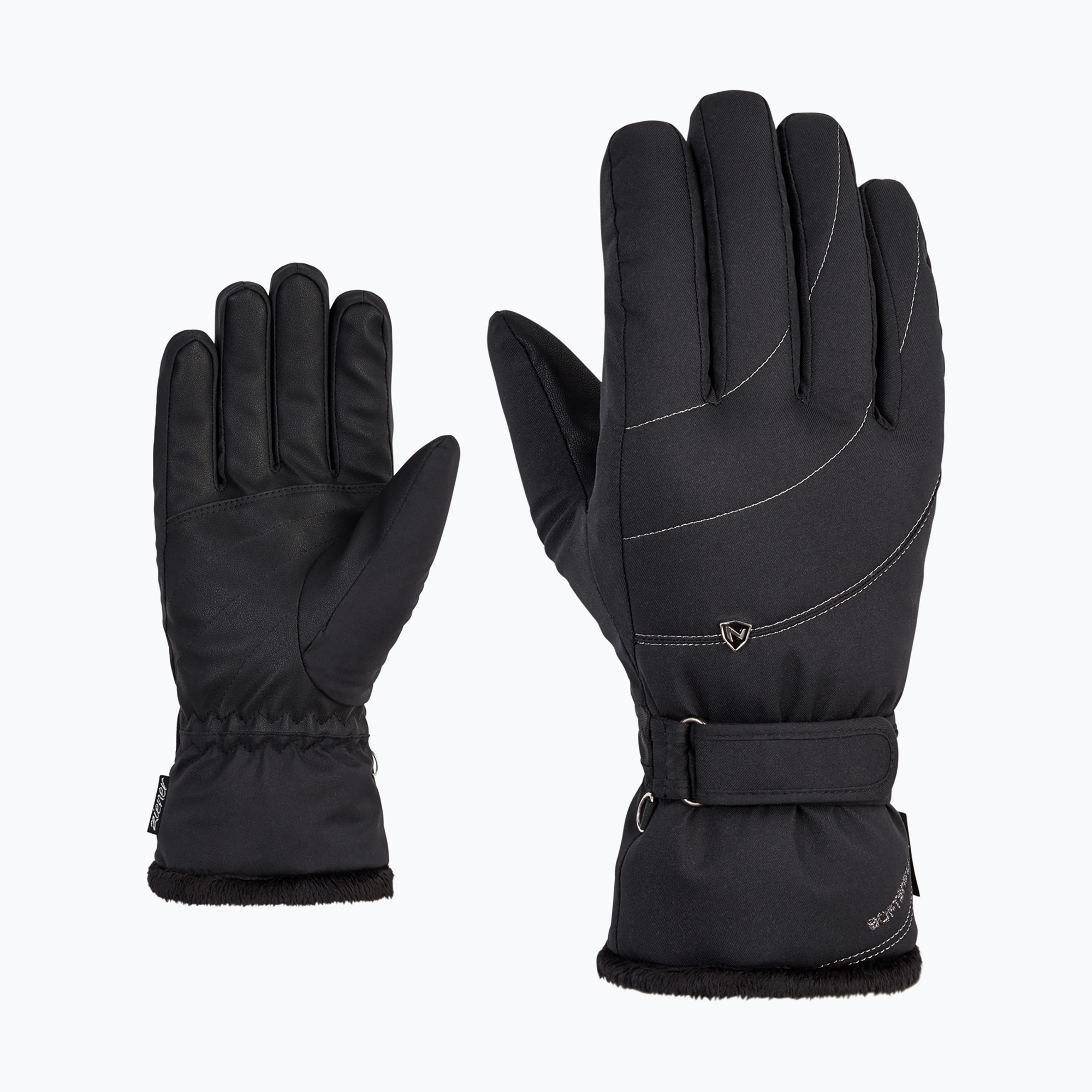 Guanti da sci da donna ZIENER Kahli PR nero (6 (15.2 cm )) (Kahli PR 801302.12)