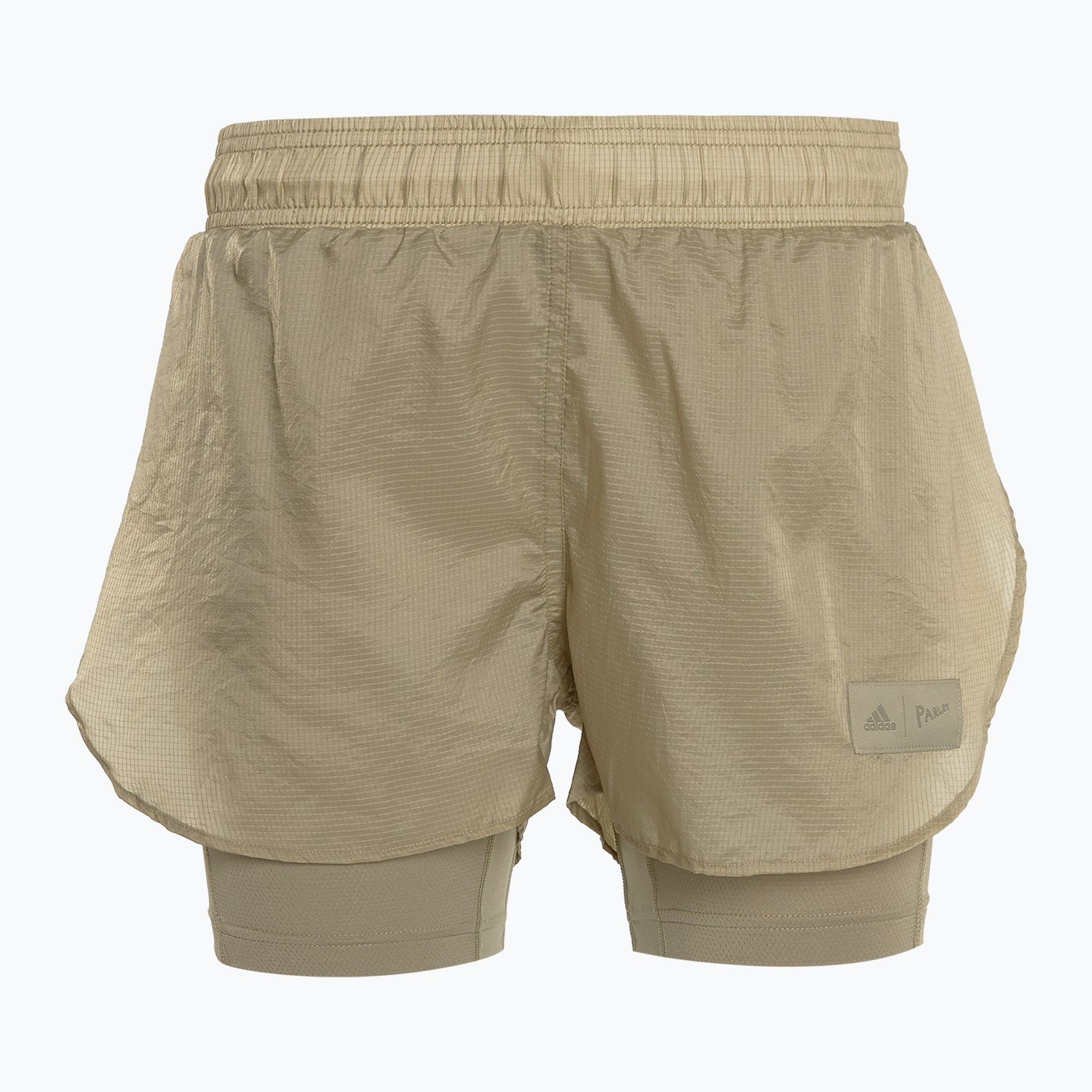 Pantaloncini da donna adidas Parley Mission Kit Run For The Oceans verde orbita (XS) (Parley Mission Kit Run For The Oceans H61696)