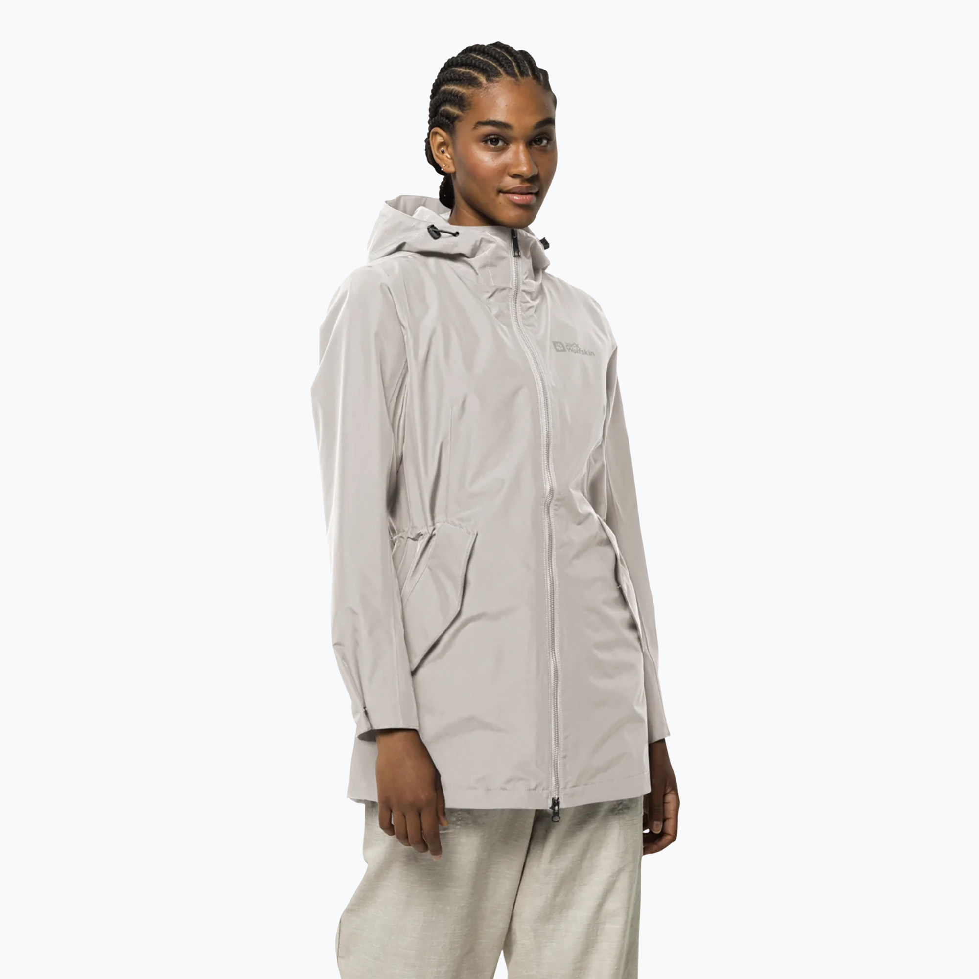 Jack Wolfskin Dakar Parka sea shell mackintosh per donna (S) (Dakar Parka 1112502)