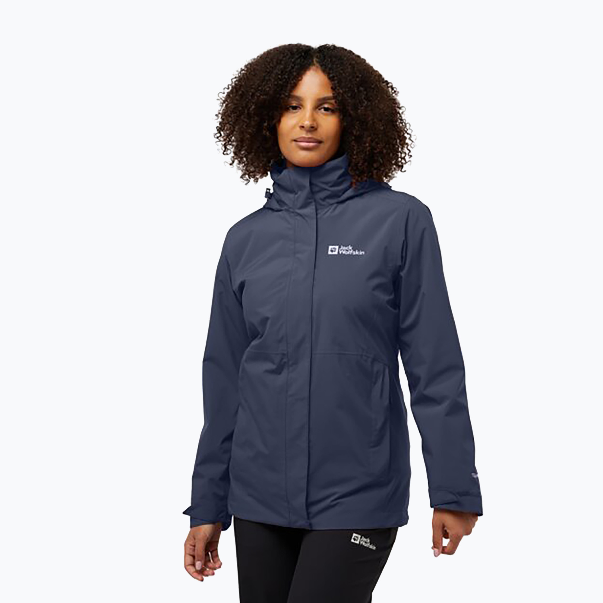 Felpa in pile Jack Wolfskin 3In1 da donna Rotwand grafite (XS) (Rotwand 3In1 A60333_1388_A08)