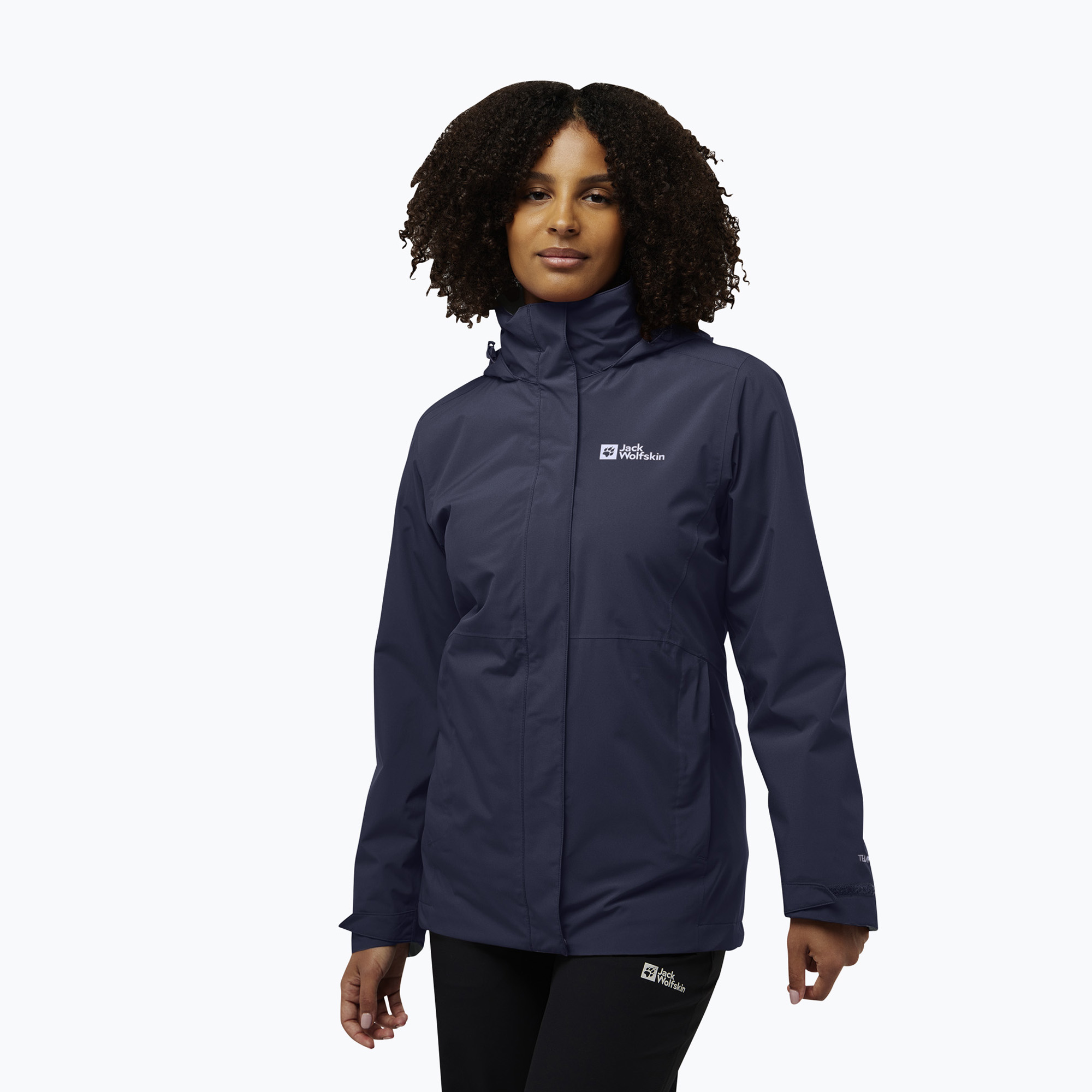 Felpa in pile Jack Wolfskin 3In1 da donna Rotwand grafite (XS) (Rotwand 3In1 A60333_1388_A08)