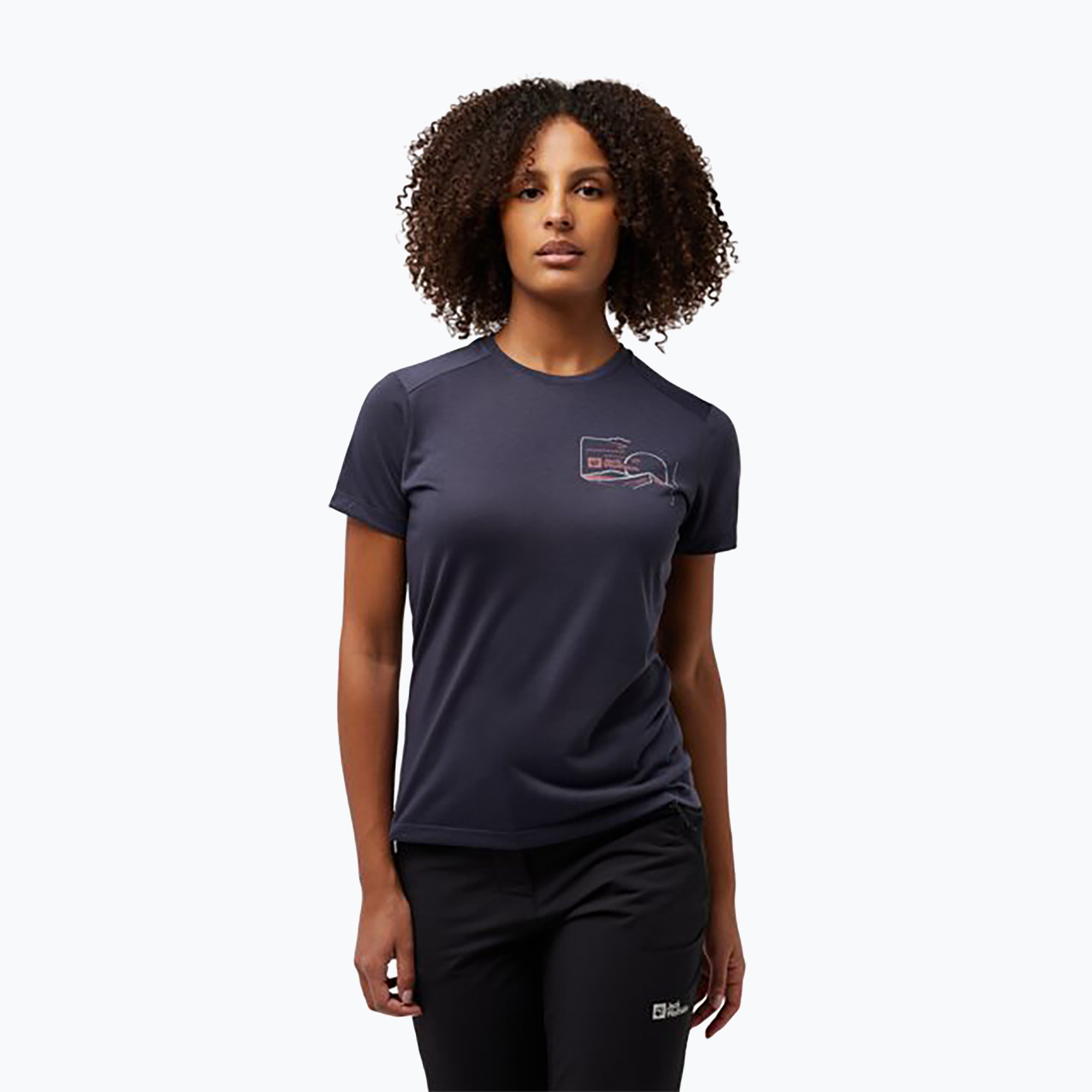 Maglietta da trekking Jack Wolfskin da donna Vonnan Graphic (M) (Vonnan Graphic A62317_1388)