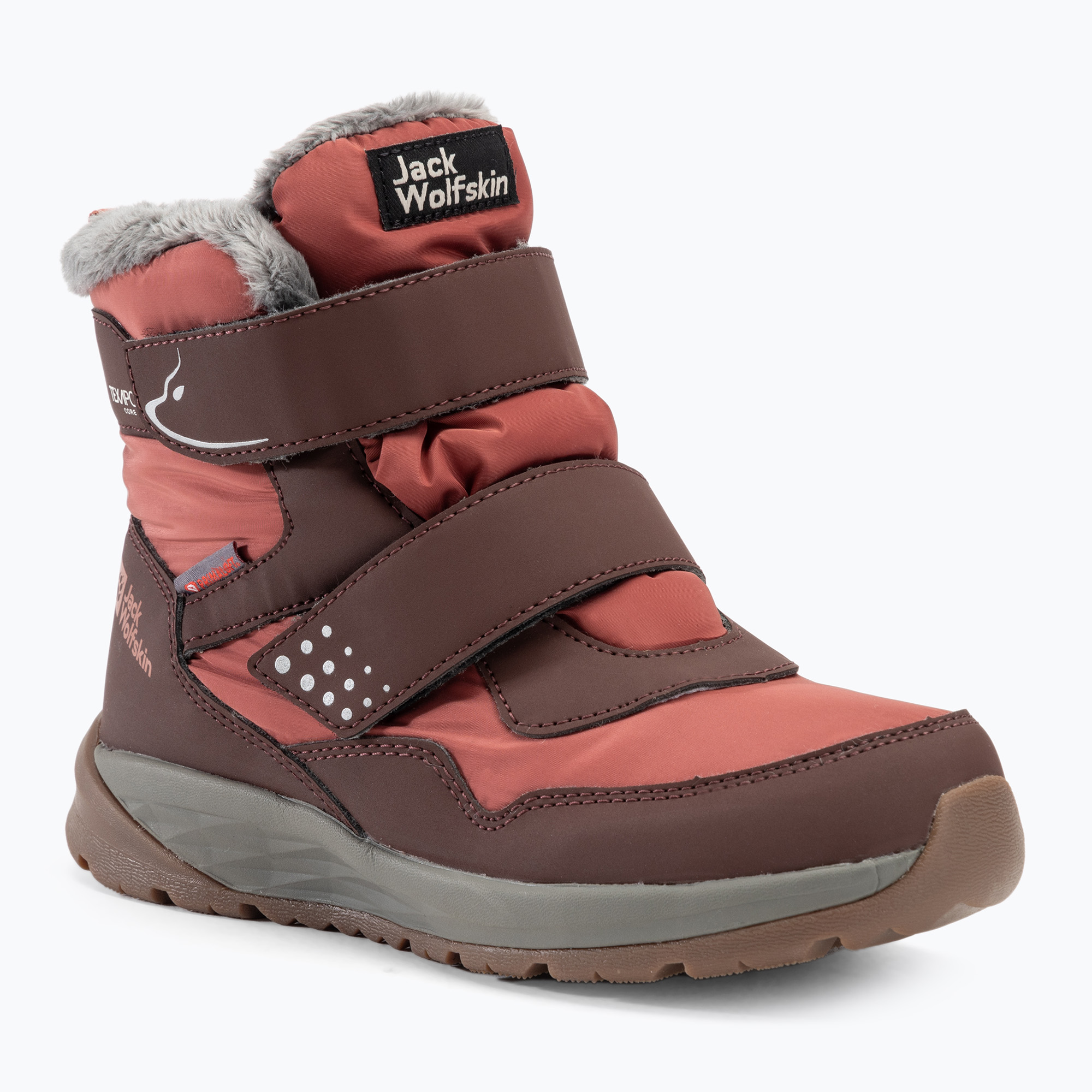 Jack Wolfskin stivali per bambini Polar Bear-B Texapore Mid Vc mogano scuro (31 EU) (Polar Bear-B Texapore Mid Vc A62146_2699_F55)