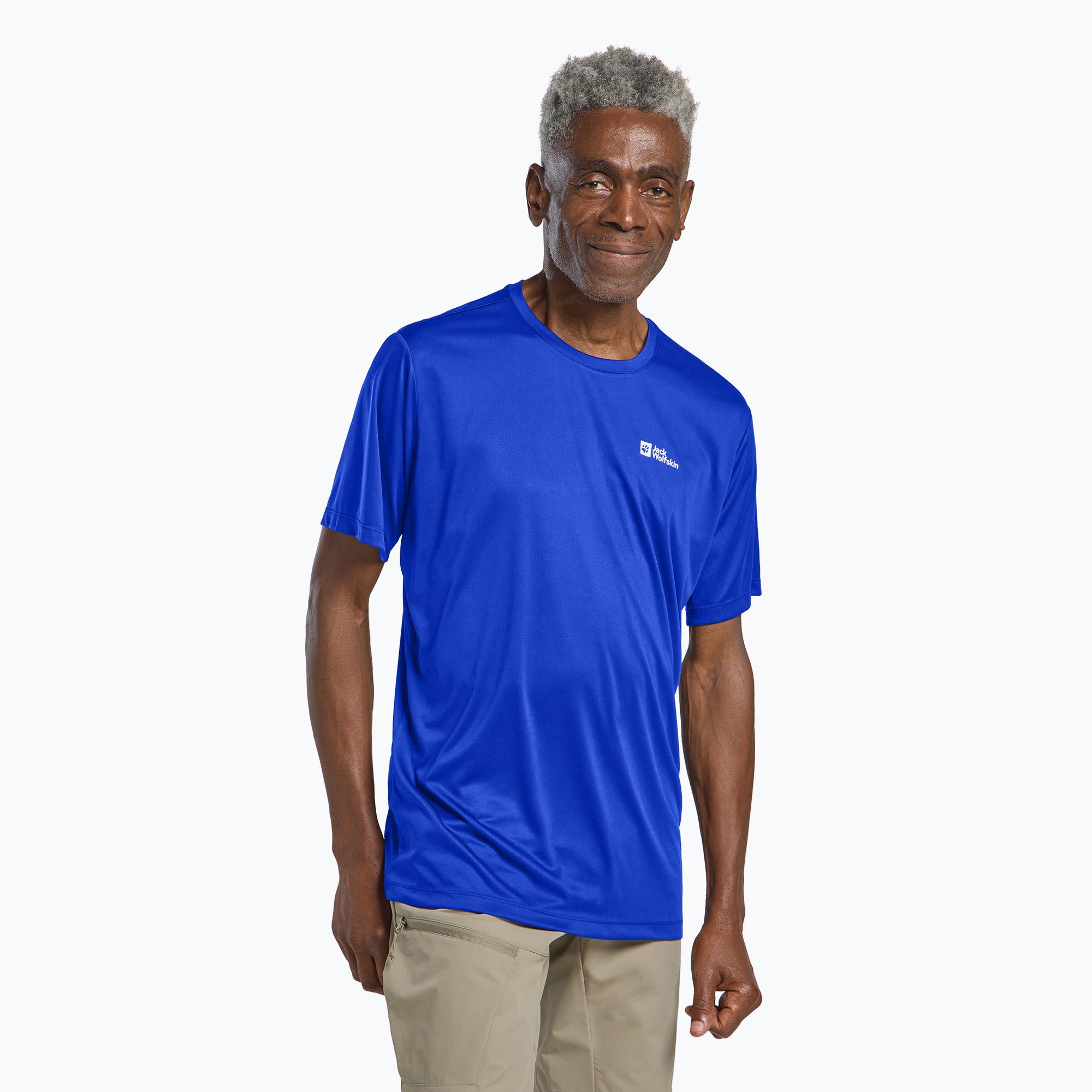 Maglietta da trekking da uomo Jack Wolfskin Tech T blu vibrante (XL) (Tech T A63293_1002)