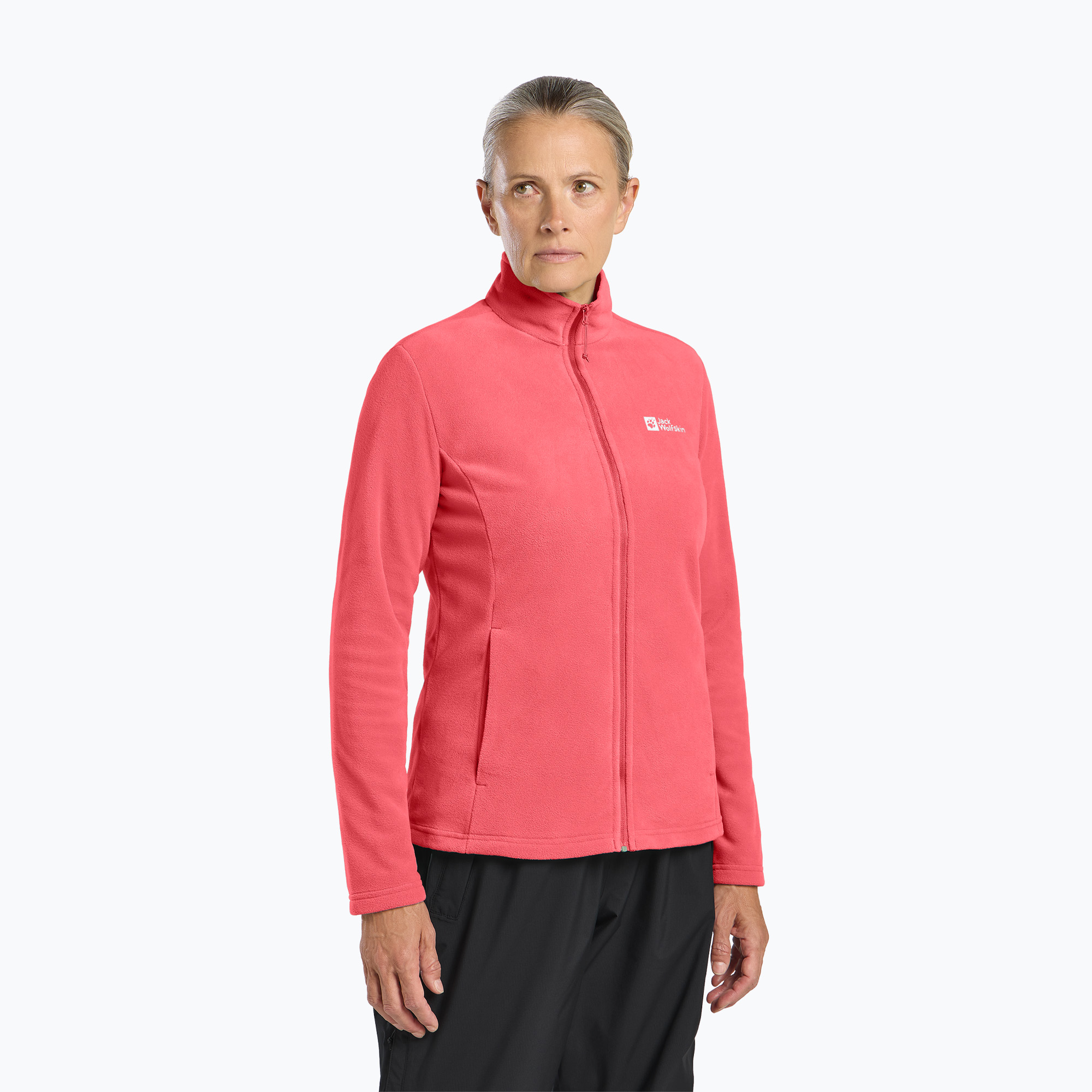 Giacca in pile Jack Wolfskin donna Taunus Fz sunset coral (XS) (Taunus Fz 1711391_J0141)