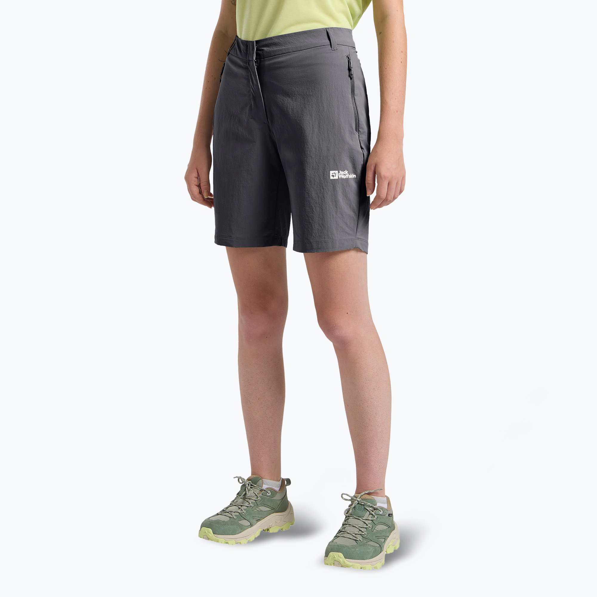 Pantaloncini da trekking Jack Wolfskin da donna Hikeout nero (38) (Hikeout A63931_6000)