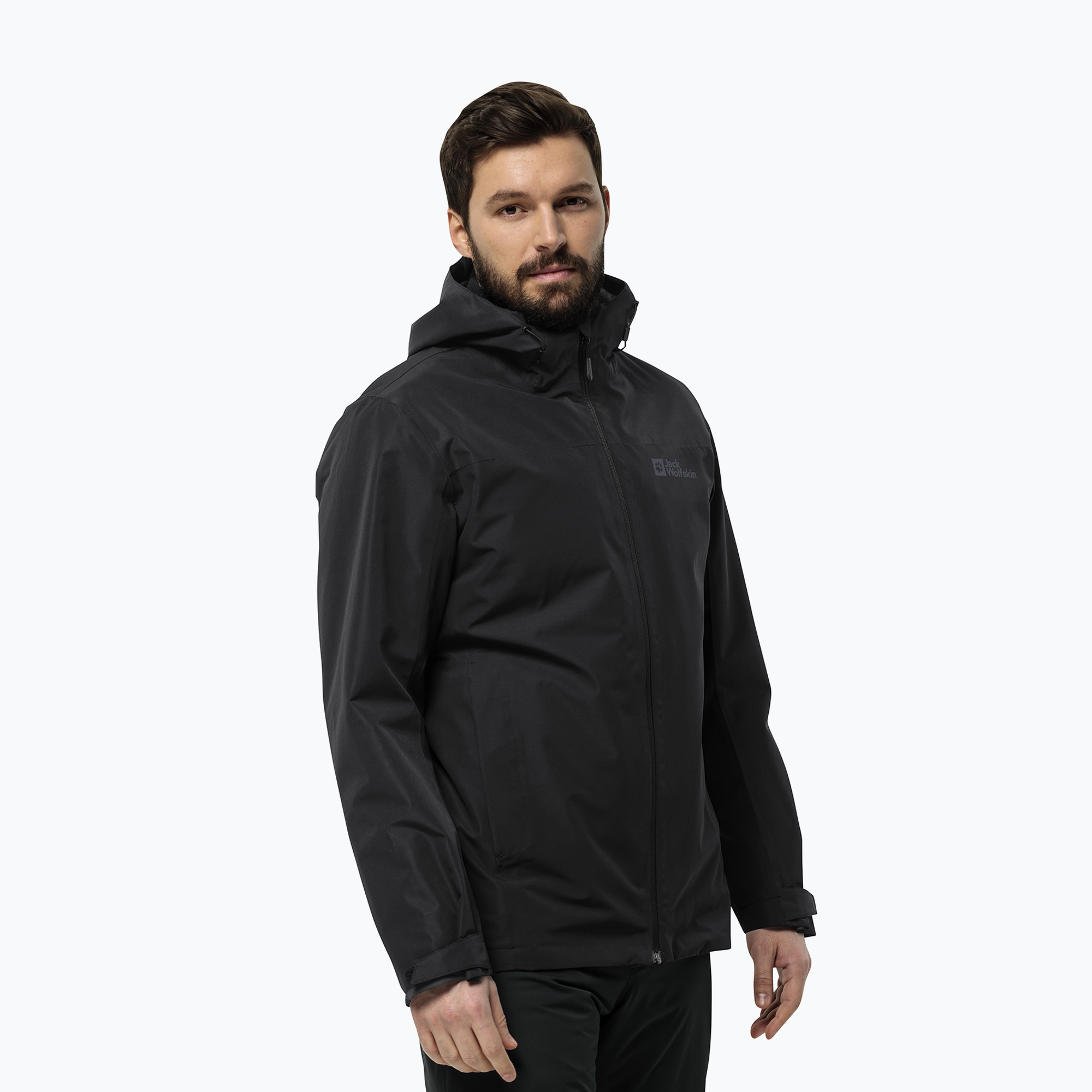 Jack Wolfskin giacca 3 in 1 da uomo Taubenberg 3In1 nero 6001