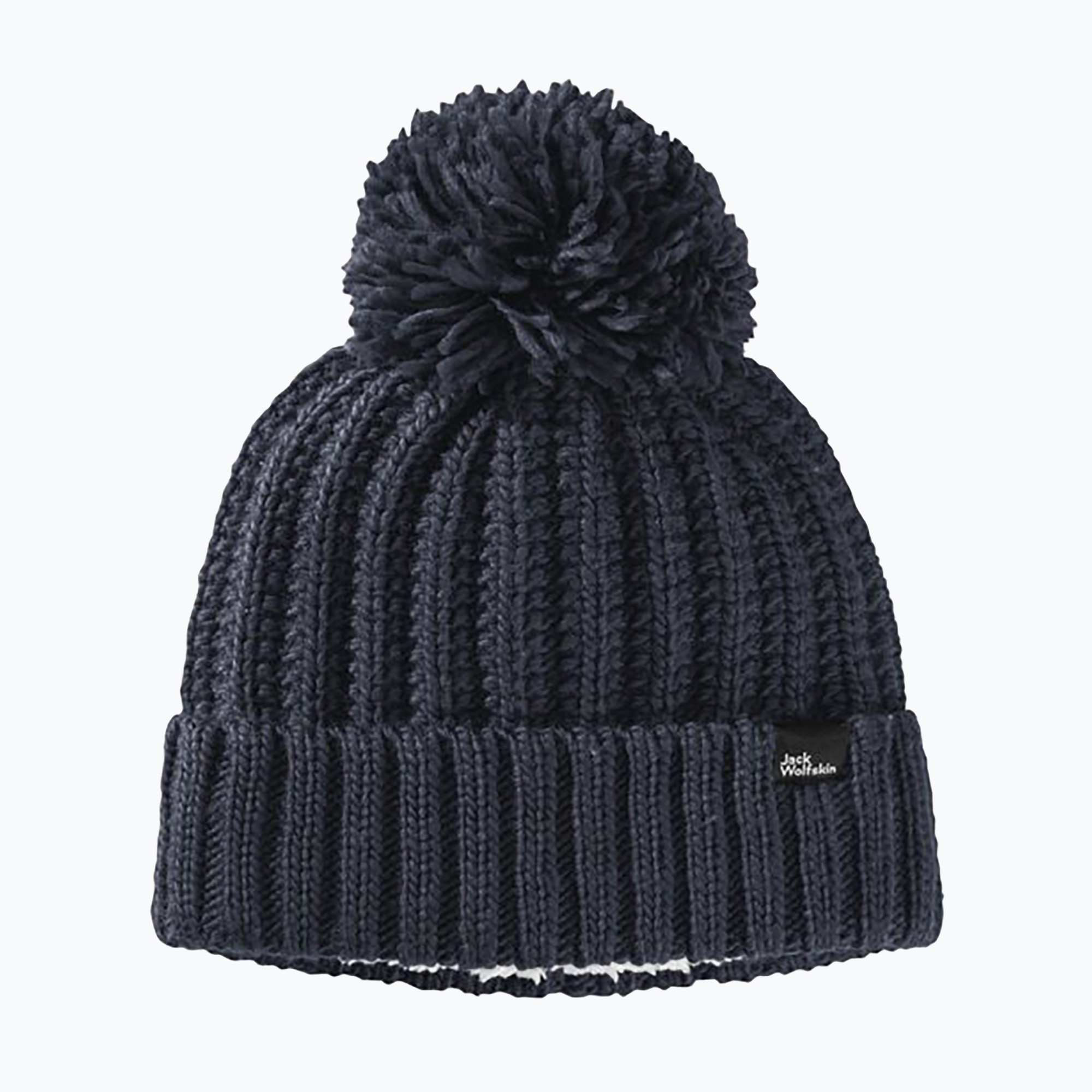 Berretto invernale da donna Jack Wolfskin Highloft Knit blu notte (S) (Highloft Knit 1908012_1010_002)