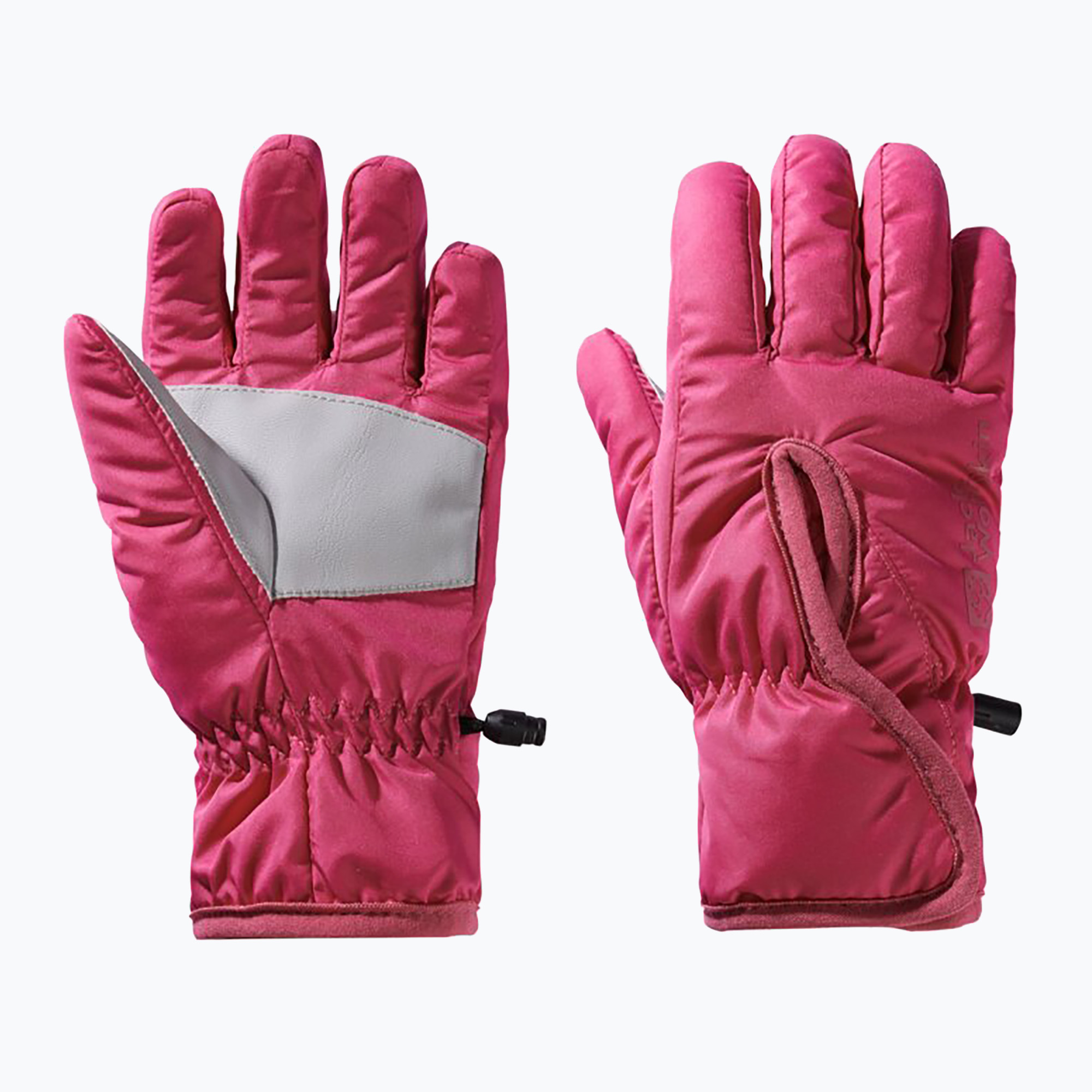 Guanti da trekking per bambini Jack Wolfskin Easy Entry fucsia scuro (140) (Easy Entry 1900167_2232_116)