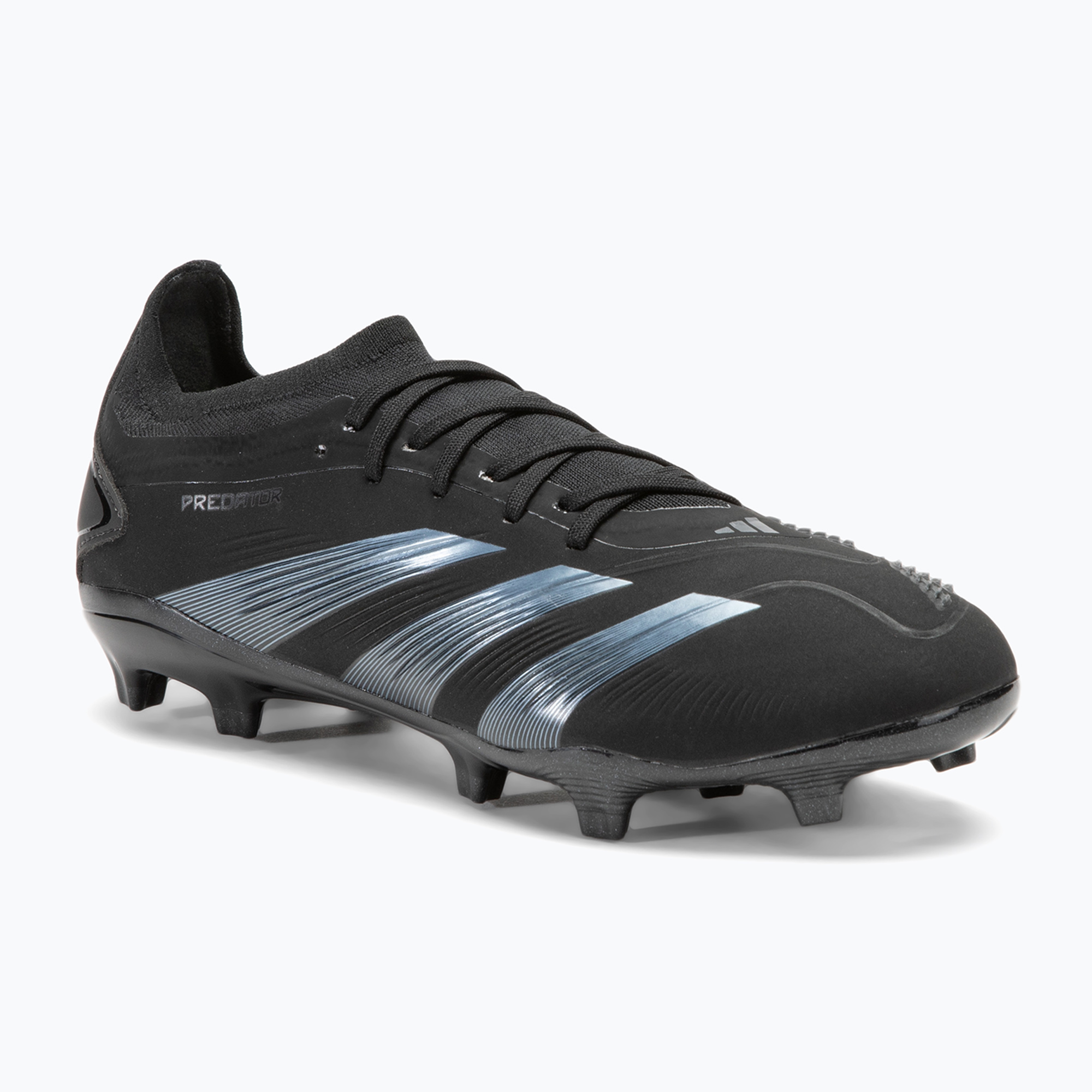 Scarpe da calcio adidas Predator Pro FG da uomo, nucleo nero/carbonio (41 1/3 EU) (Predator Pro IG7779)