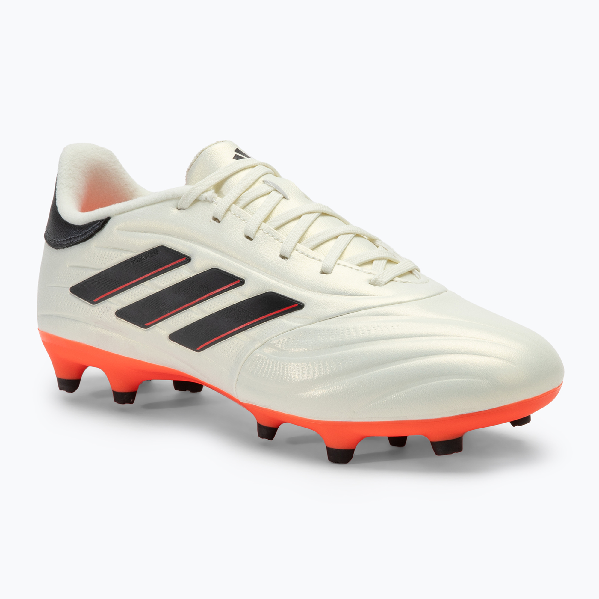 Scarpe da calcio adidas Copa Pure II League FG avorio/nero/rosso solare (41 1/3 EU) (Copa Pure II League IF5448)