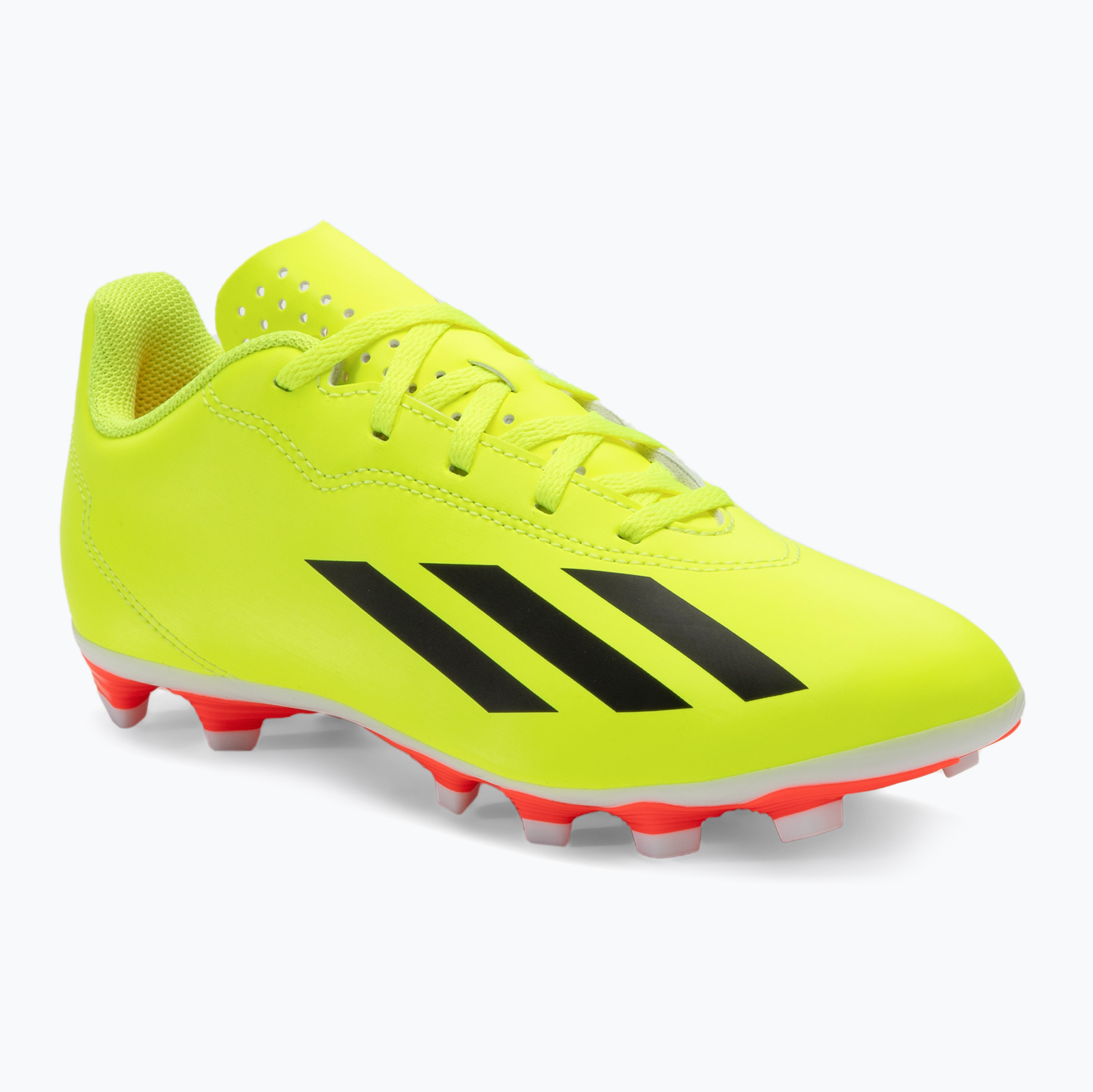 Scarpe da calcio per bambini adidas X Crazyfast Club FxG squadra giallo solare / nucleo nero / nuvola bianca (38 EU) (X Crazyfast Club IF0717)