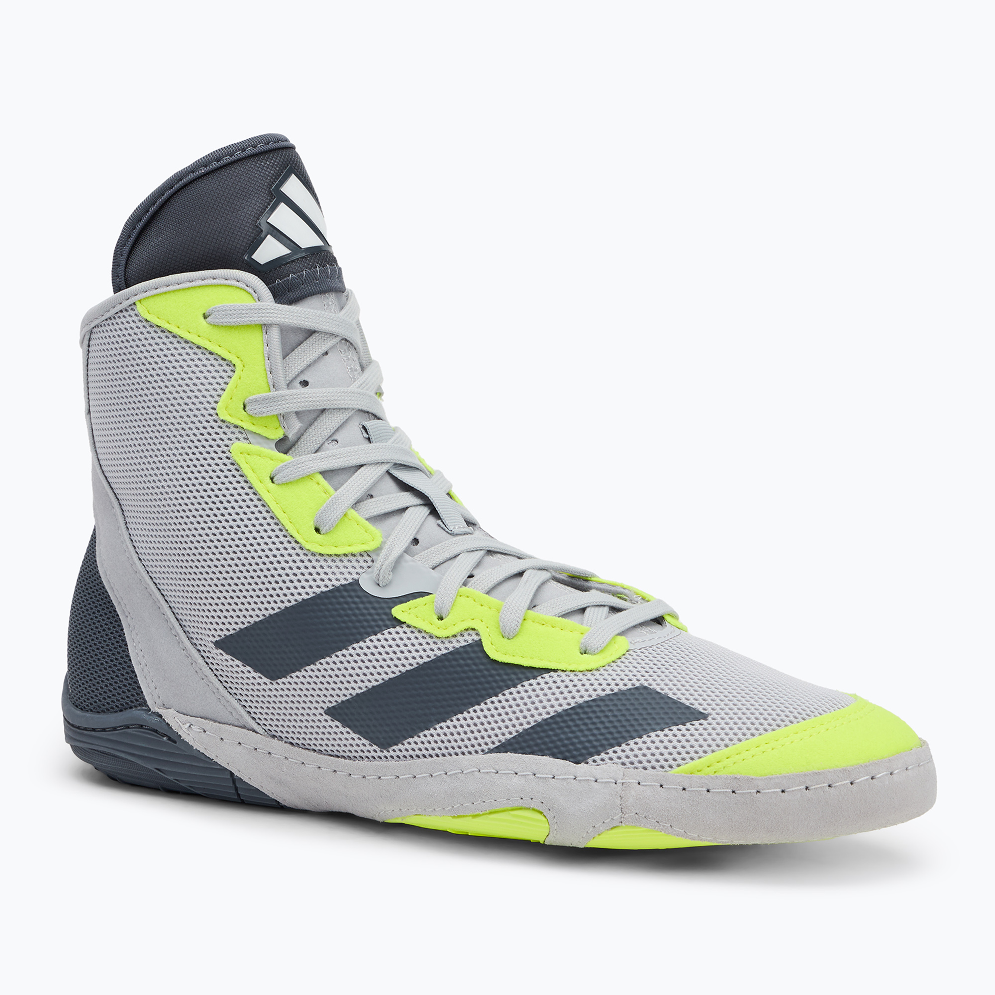 Uomo adidas Adizero squadra grigio chiaro / squadra onix / squadra sollar giallo 2 scarpe da boxe (40 2/3 EU) (Adizero IG2016)
