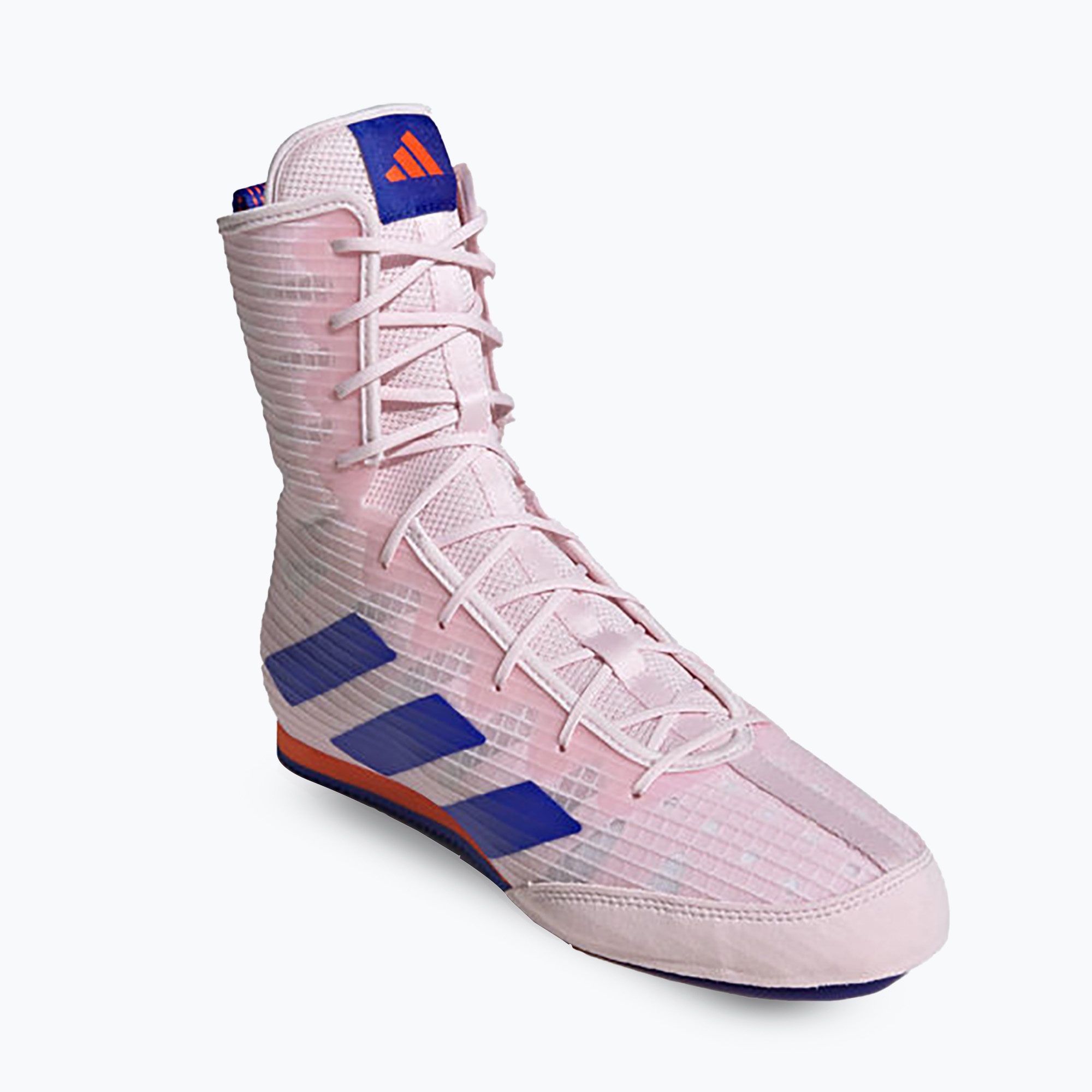Scarpe da boxe adidas Box Hog 4 quasi rosa/blu chiaro/arancio d'impatto (41 1/3 EU) (Box Hog 4 IH2733)