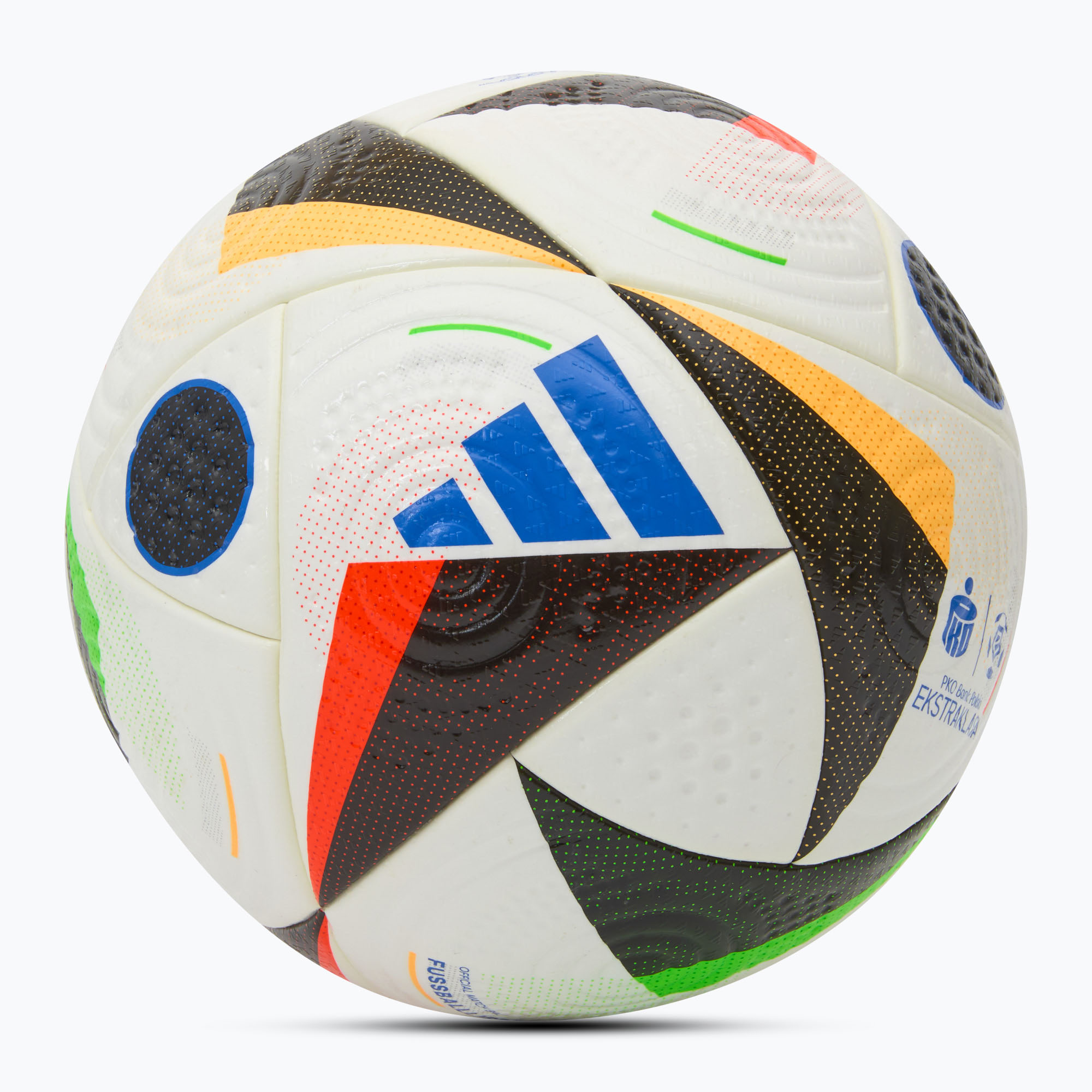 Pallone da calcio adidas Ekstraklasa Pro calcio bianco / nero / blu bagliore dimensioni 5