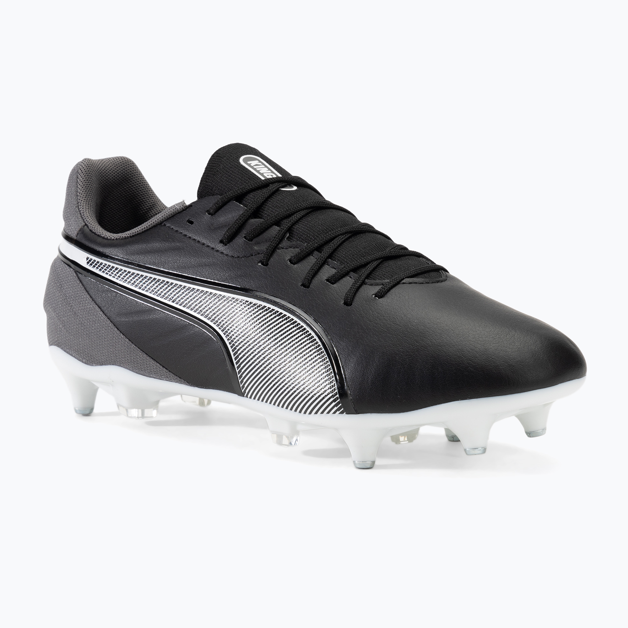 PUMA King Match MxSG scarpe da calcio uomo puma nero/puma bianco/grigio scuro freddo (43 EU) (King Match MxSG 107875 01)