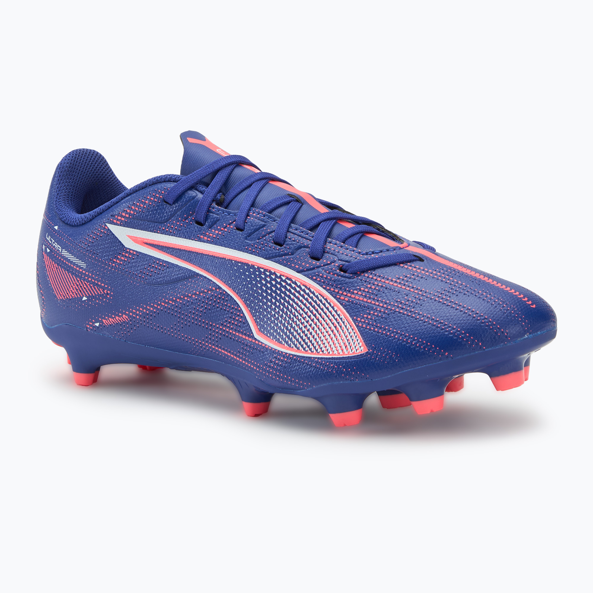 PUMA Ultra 5 Play FG/AG lapislazzuli/puma bianco/tramonto gloe scarpe da calcio (43 EU) (Ultra 5 Play 107689 01)