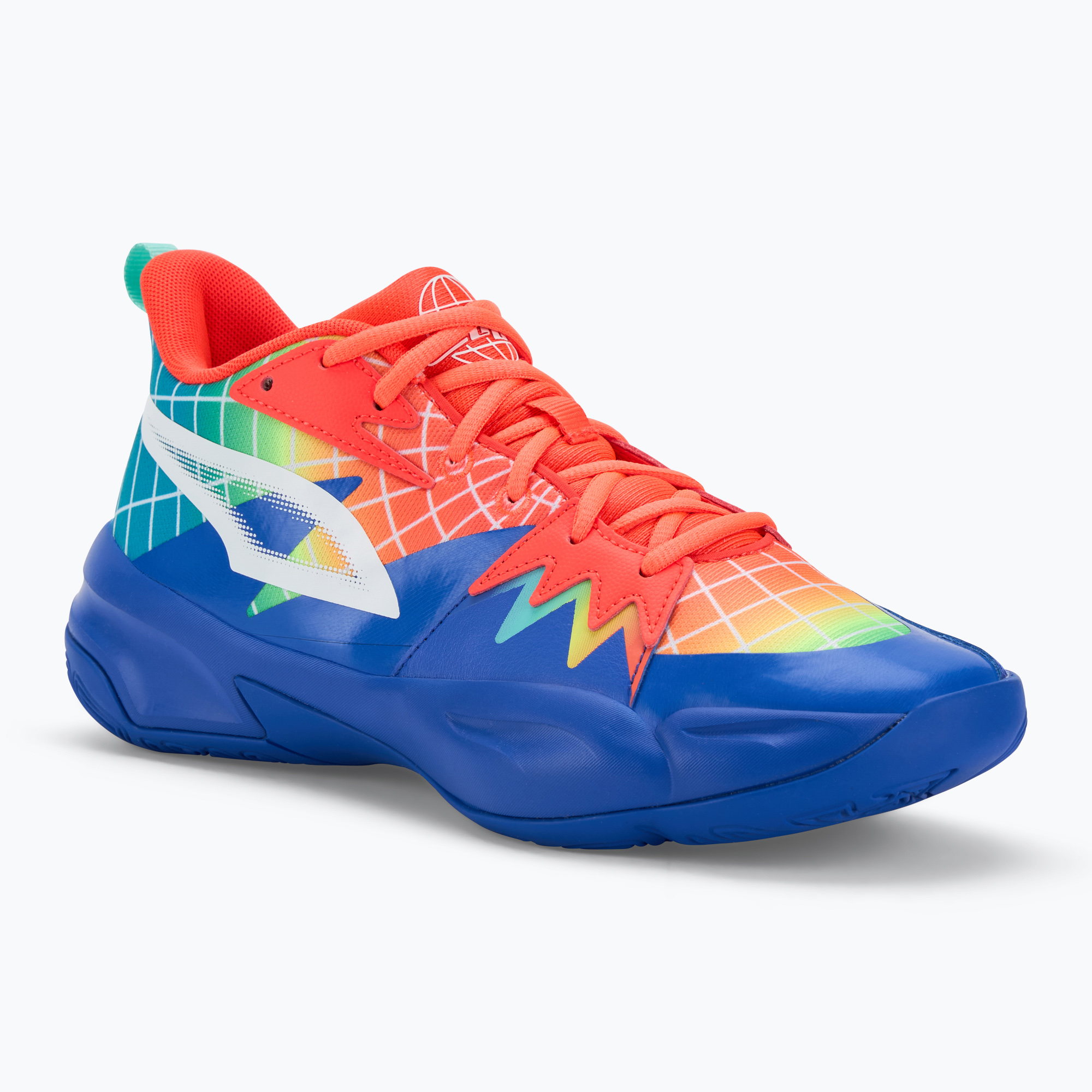 PUMA Genetics Marcus Smart scarpe da basket uomo royal sapphire/red blast (42 EU) (Genetics Marcus Smart 310497 01)