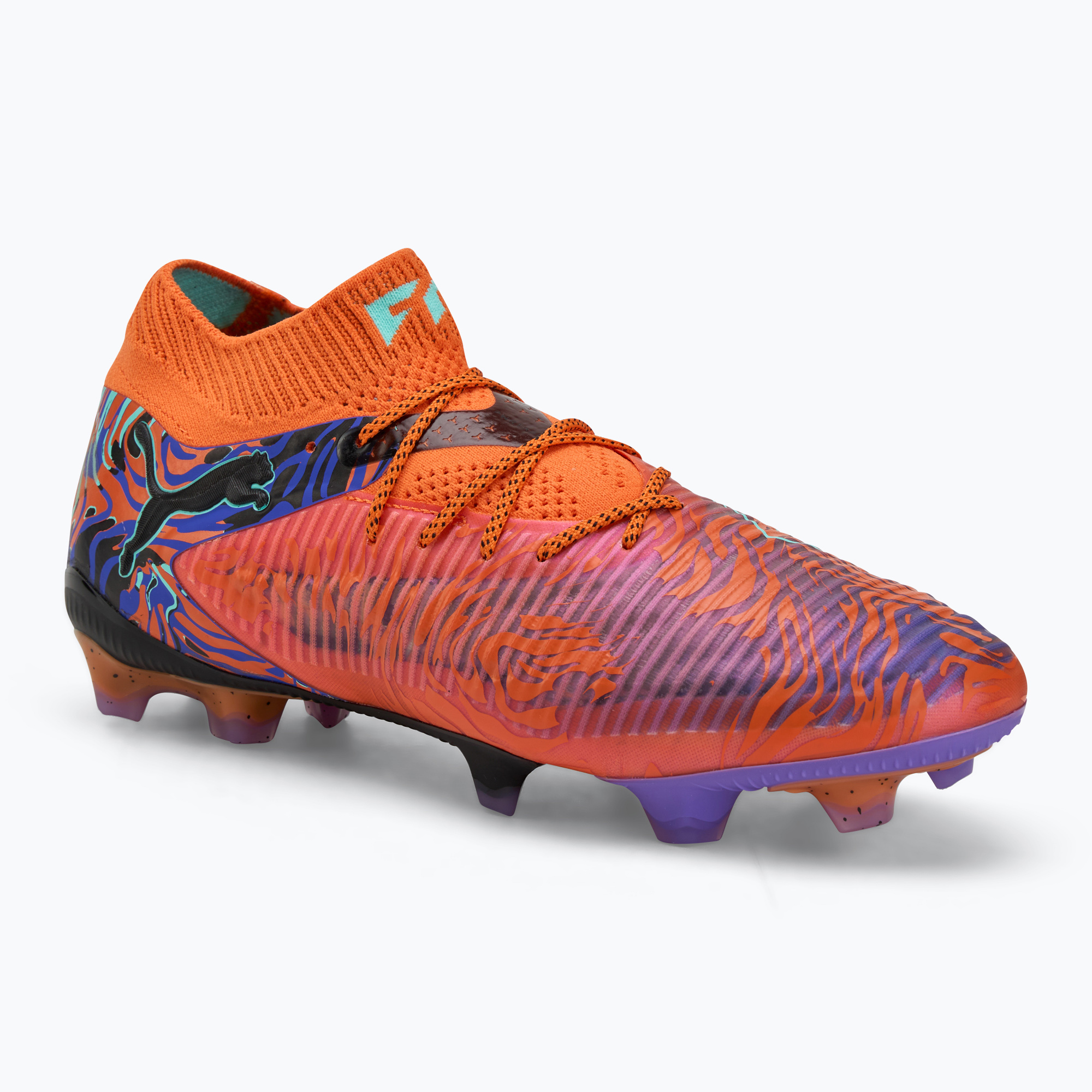 Scarpe da calcio da uomo PUMA Future 8 Ultimate Creativity FG papavero arancione/ametista scuro/peperoncino elettrico/nero