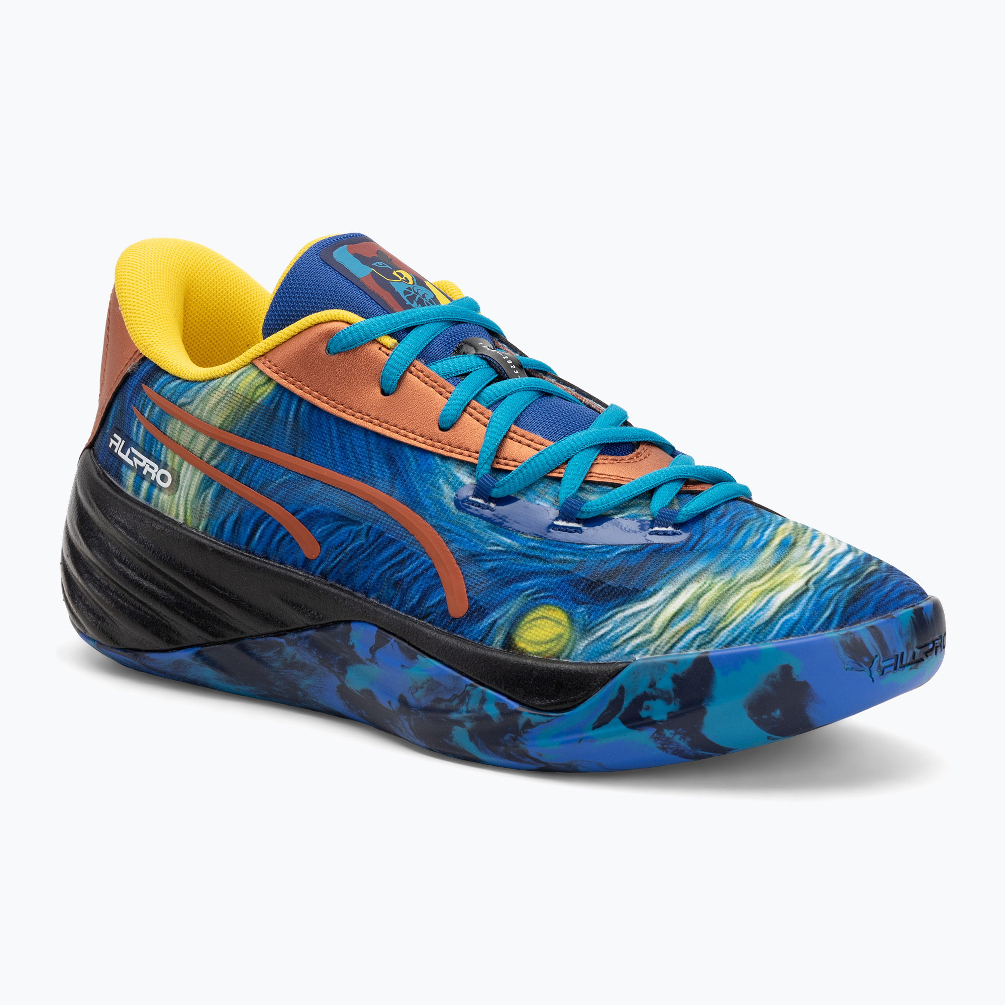 Scarpe da basket da uomo PUMA All-Pro Nitro Dylan Exhibit blu vivo/blu tropicale (43 EU) (All-Pro Nitro Dylan Exhibit 311354 01)