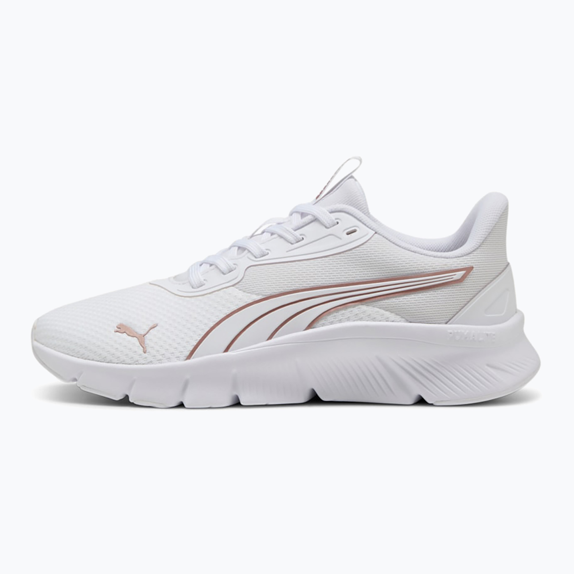 PUMA Flexfocus Lite Modern Woven scarpe da corsa puma bianco / oro rosa (38.5 EU) (Flexfocus Lite Modern Woven 311481 07)