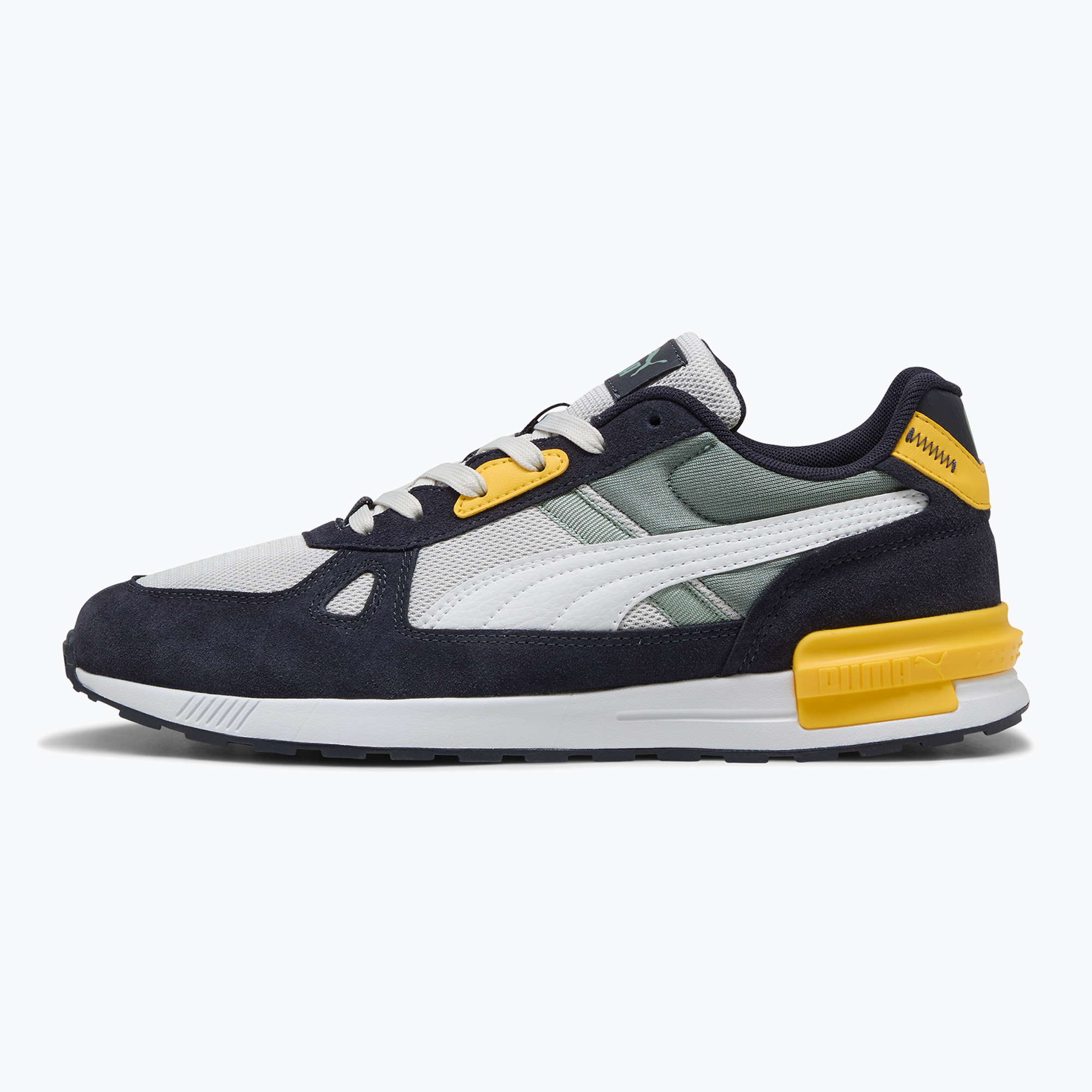 PUMA Graviton Pro scarpe da uomo grigio piuma/puma bianca/nuova marina/verde luna (42.5 EU) (Graviton Pro 380736 45)