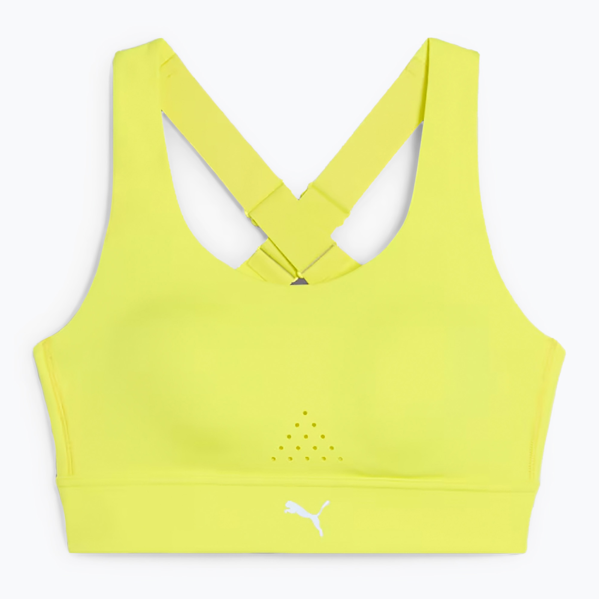 Reggiseno da allenamento PUMA PWRbreathe Run lemon sherbert (S) (PWRbreathe Run 525074 99)