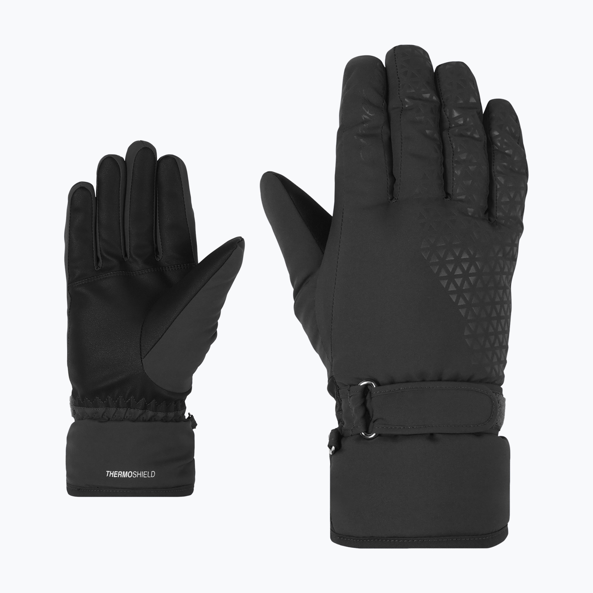 Guanti da sci da donna ZIENER Kisar Aquashield nero (6) (Kisar Aquashield 801313.12)