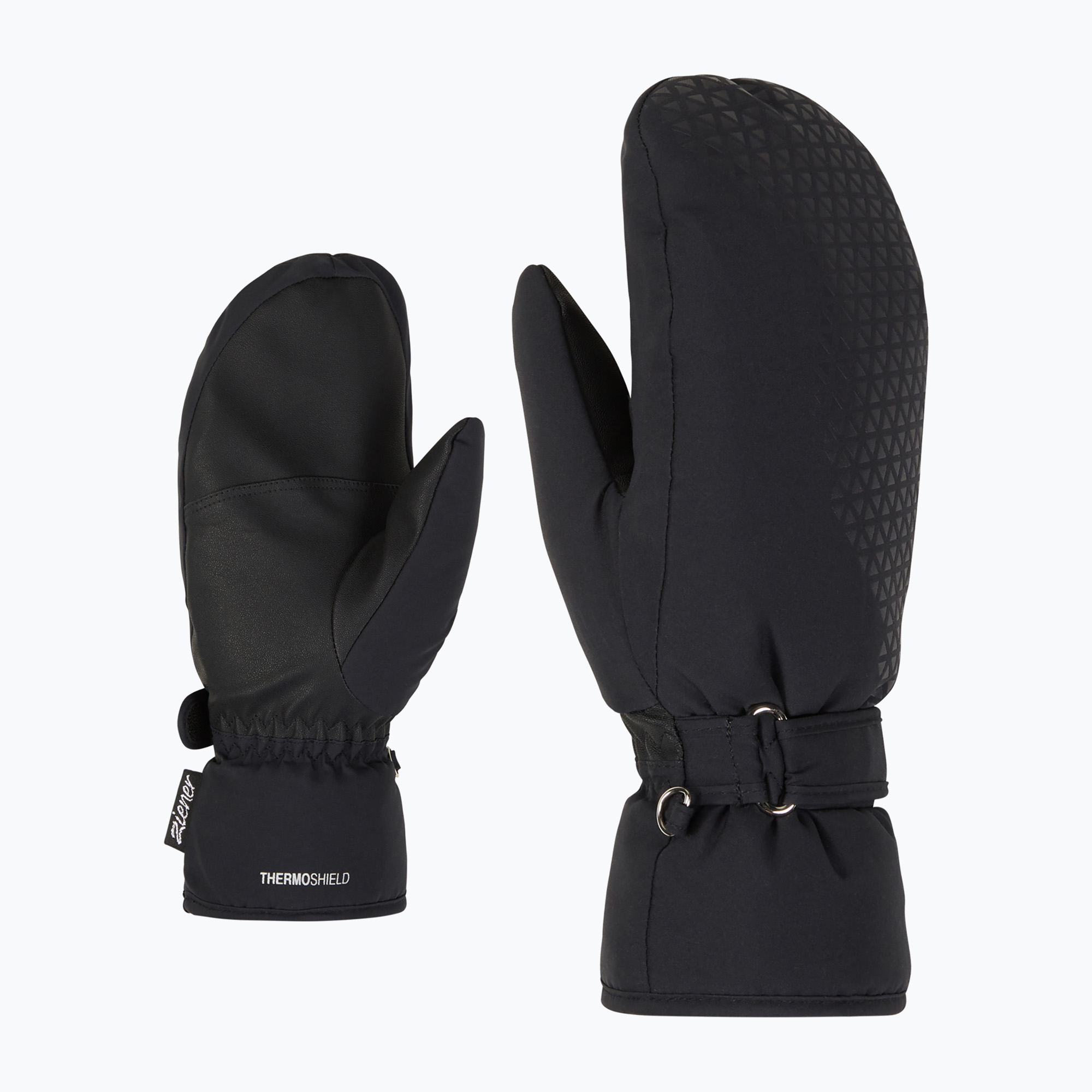 Guanti da sci da donna ZIENER Kisar Aquashield Mitten nero (6) (Kisar Aquashield Mitten 801314.12)
