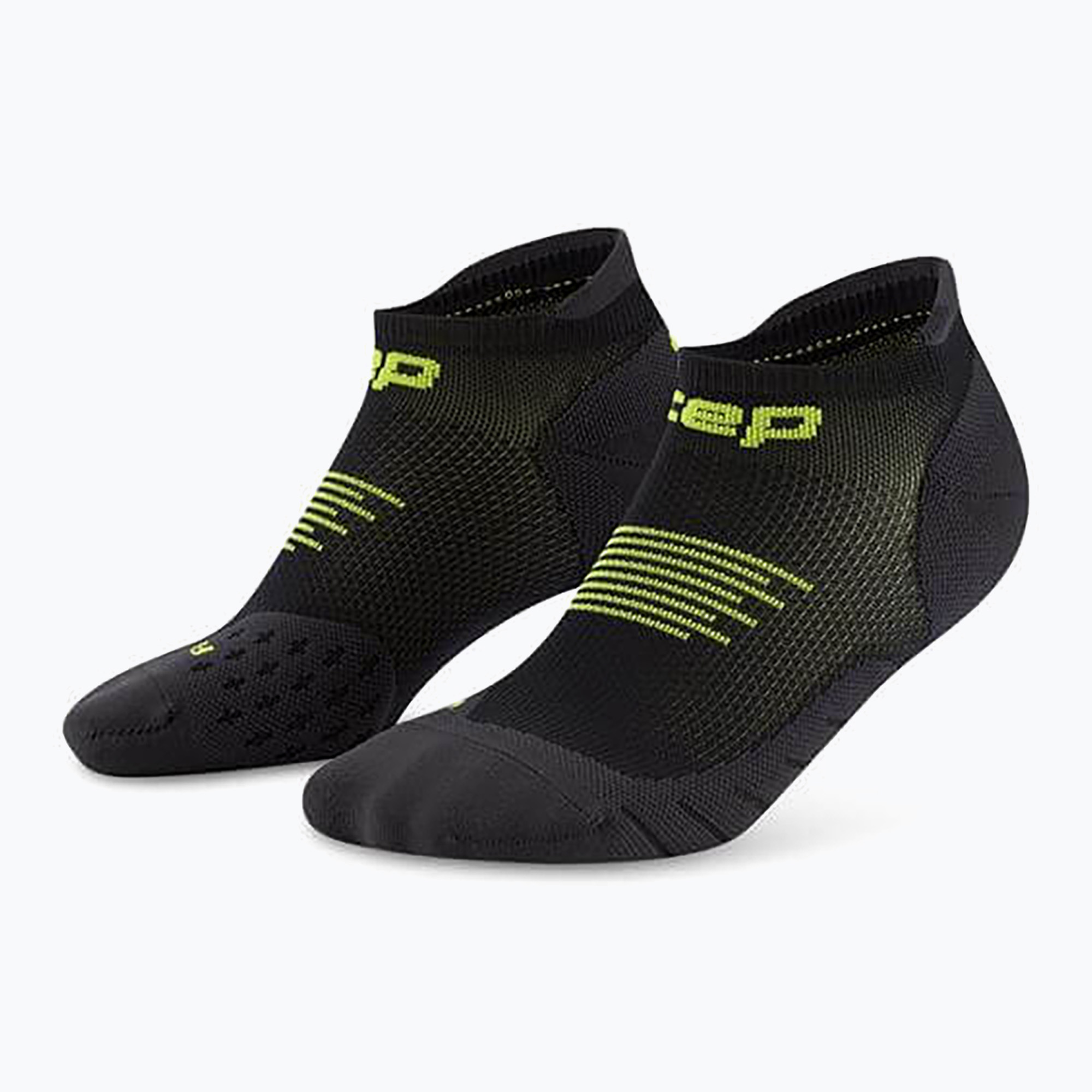 CEP Calzini a compressione da uomo Run No Show 5.0 nero/lime