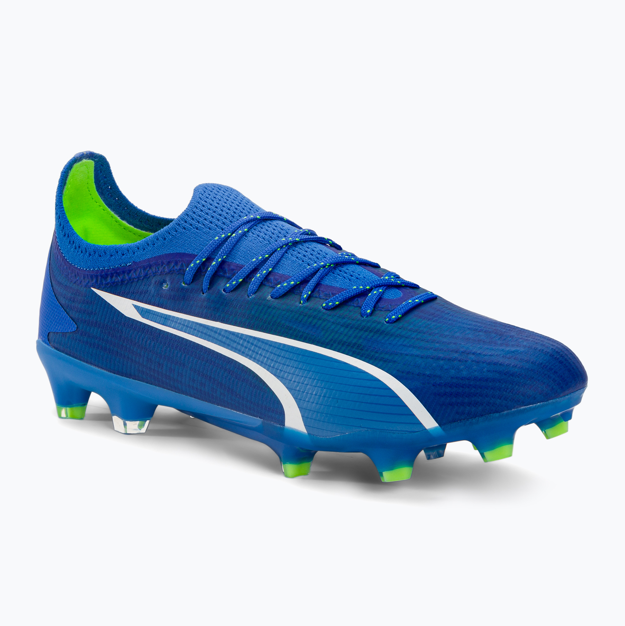PUMA Ultra Ultimate FG/AG scarpe da calcio uomo ultra blu/puma bianco/verde (40.5 EU) (Ultra Ultimate Fg/Ag 107311 03)