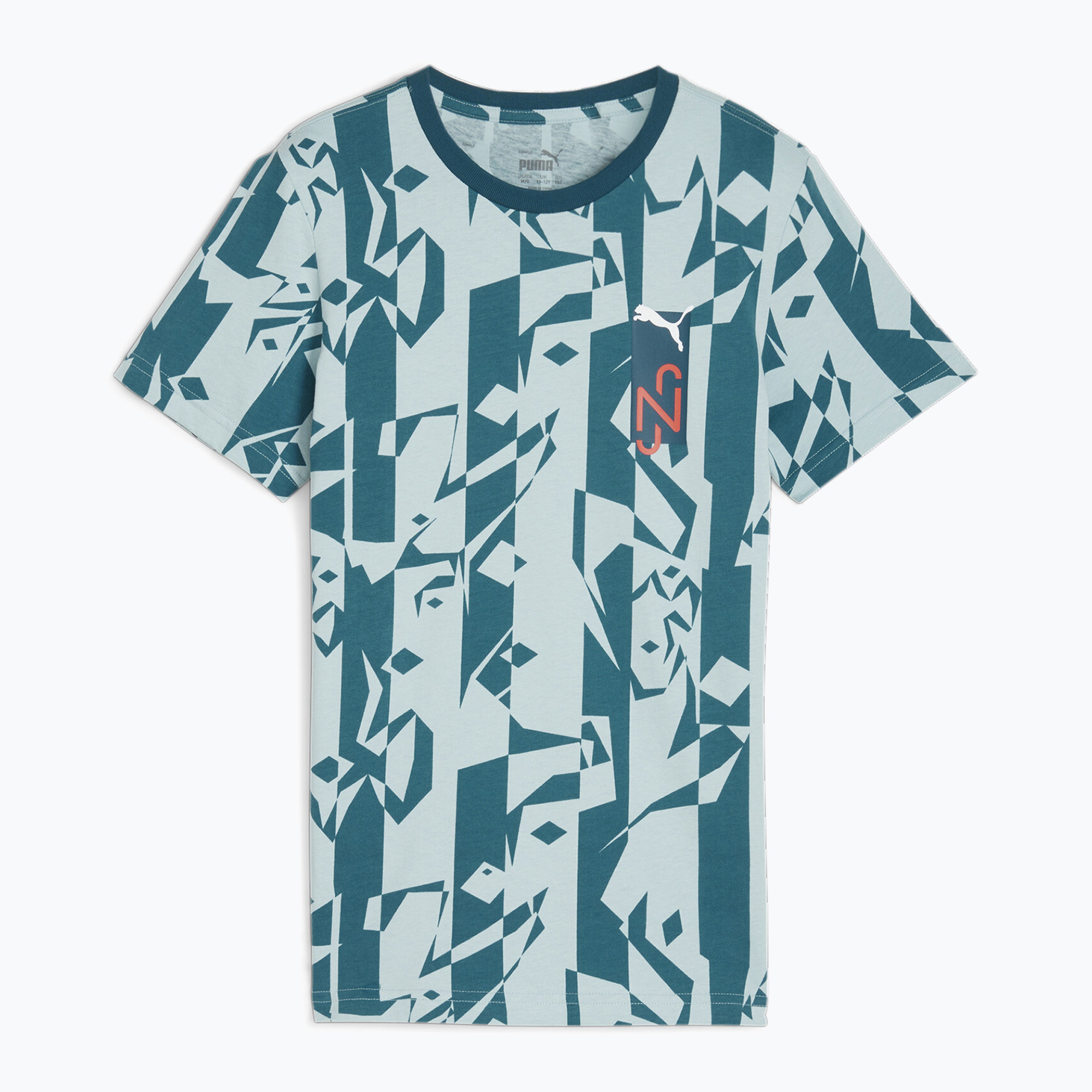 Maglia da calcio PUMA Neymar Jr bambino Creativity Logo Tee oceano tropicale/turchese surf (176) (Neymar Jr Creativity Logo Tee 658960)