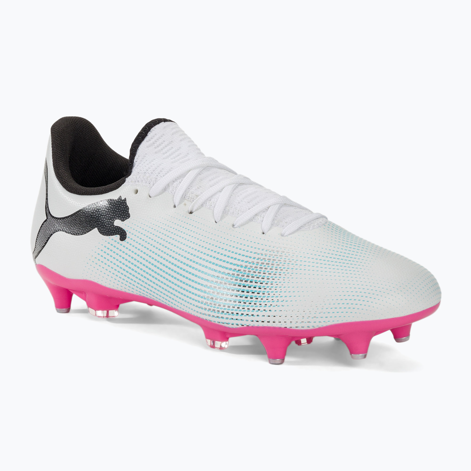PUMA Future 7 Play MxSG scarpe da calcio puma bianco/puma nero/rosa (46 EU) (Future 7 Play MxSG 107722)