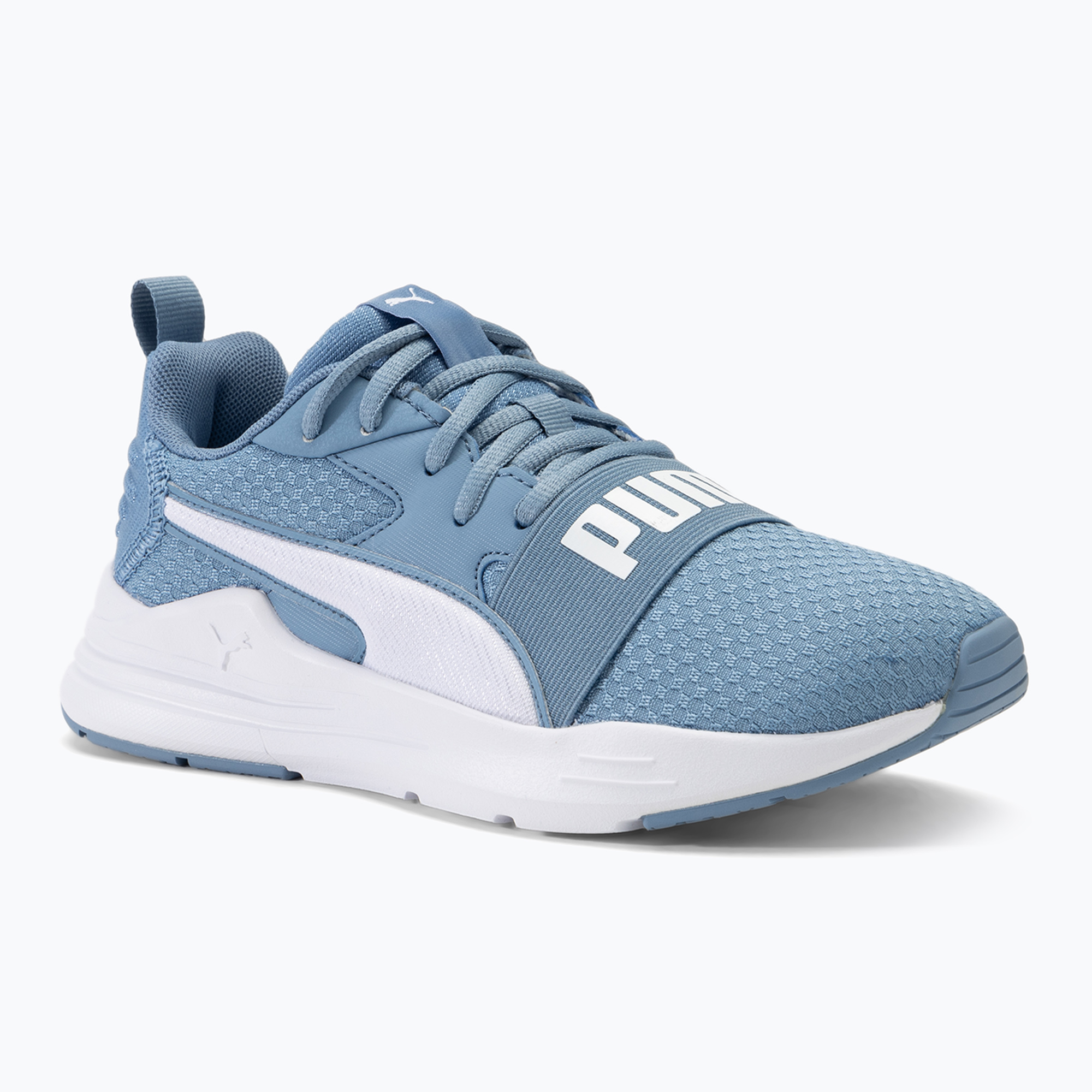 PUMA Wired Run Pure zen blu/puma bianco scarpe da bambino (38.5 EU) (Wired Run Pure 390847 12)