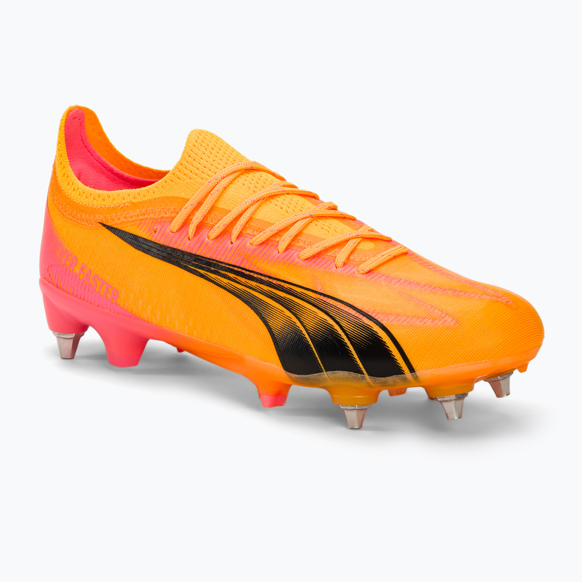PUMA Ultra Ultimate MxSG scarpe da calcio sunset glow/puma nero/sun stream (45 EU) (Ultra Ultimate MxSG 107747 03)